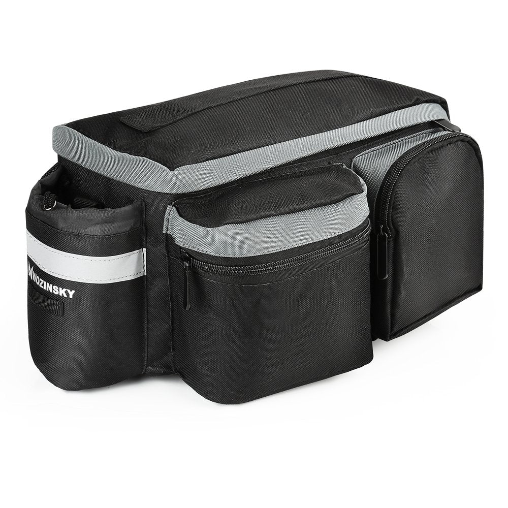 Wozinsky Bicycle Bike Pannier Bag - Τσάντα Αποθήκευσης για Σχάρα Ποδηλάτου με Λουράκι Ώμου 6L - Black - WBB3BK