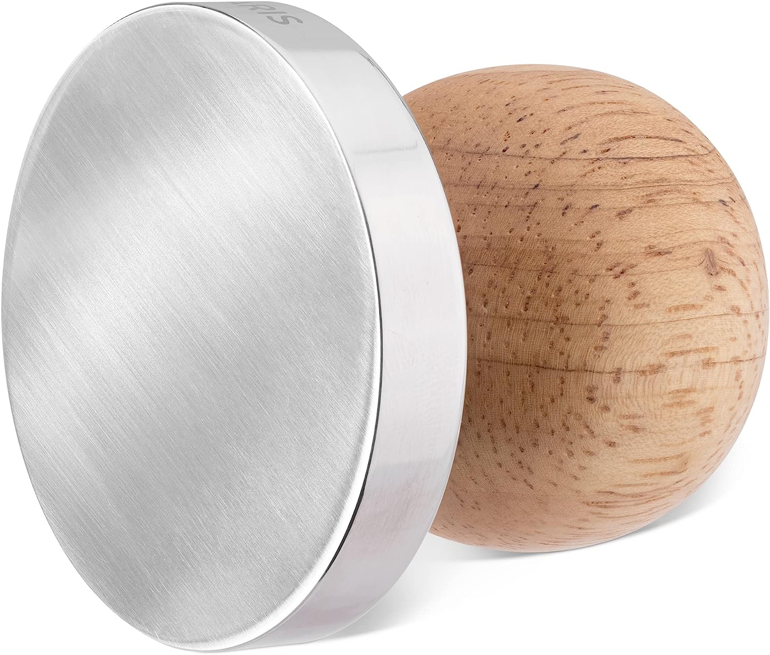 Navaris Πατητήρι για Καφέ Εσπρέσο από Ανοξείδωτο Ατσάλι με Ξύλινη Λαβή - 51 mm - 59913.01