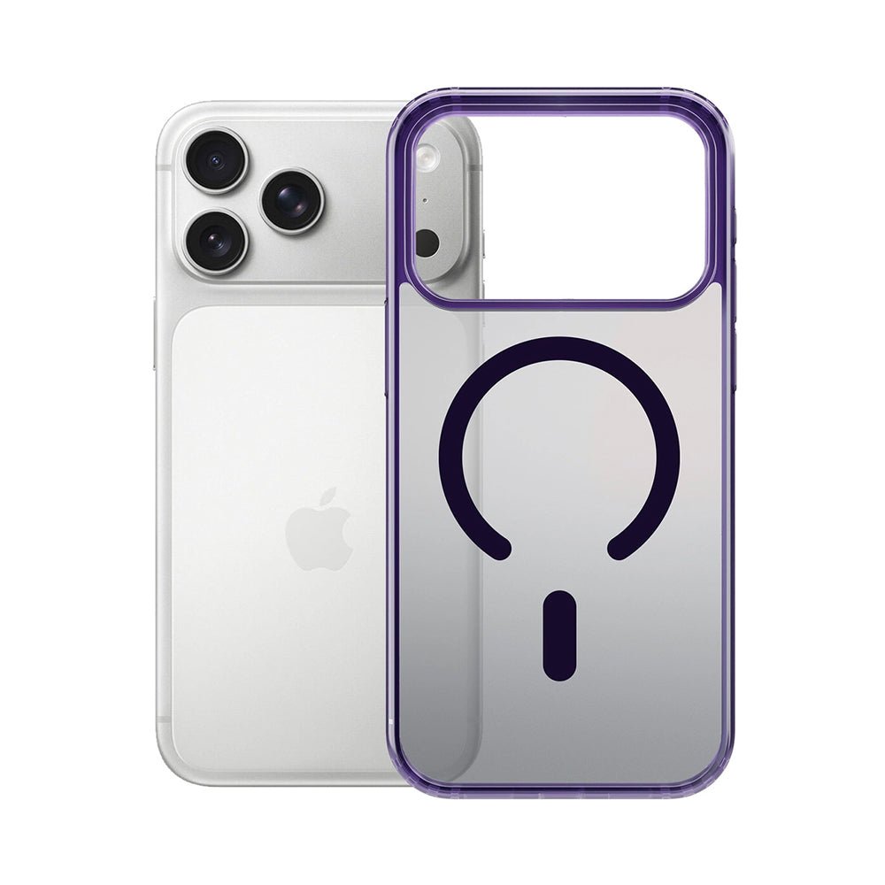 3MK iPhone 17 Pro Max Σκληρή Θήκη με Πλαίσιο Σιλικόνης και MagSafe - Frosty MagCase - Purple