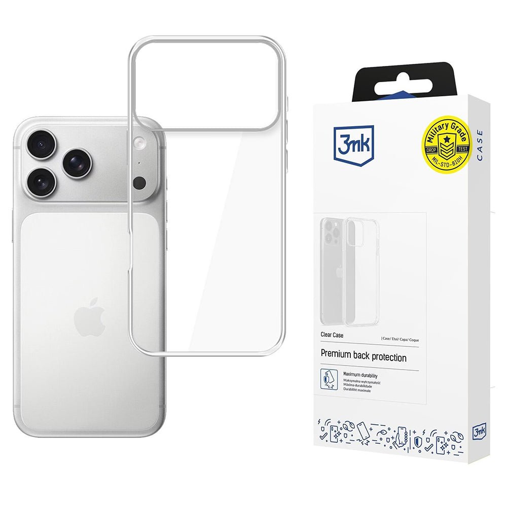 3MK iPhone 17 Pro Max Θήκη Σιλικόνης TPU - Clear Case - Clear