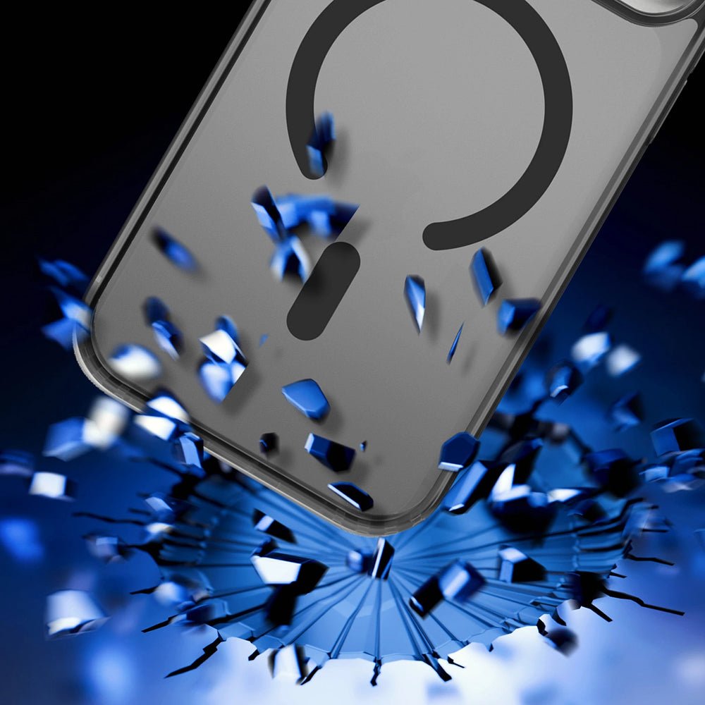 3MK iPhone 17 Pro Σκληρή Θήκη με Πλαίσιο Σιλικόνης και MagSafe - Frosty MagCase - Black