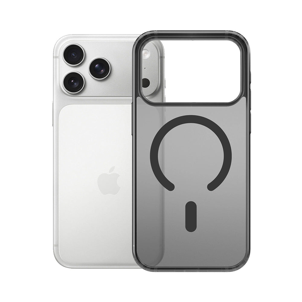 3MK iPhone 17 Pro Σκληρή Θήκη με Πλαίσιο Σιλικόνης και MagSafe - Frosty MagCase - Black