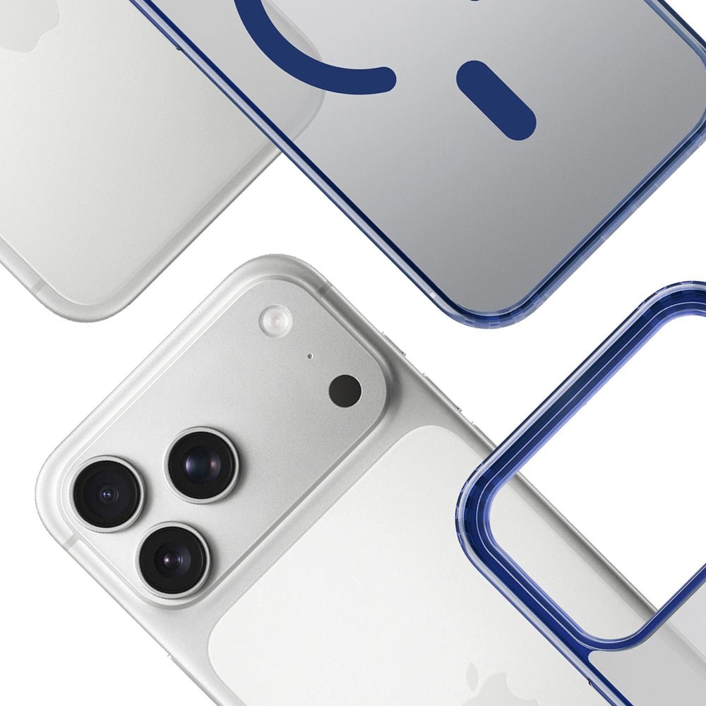 3MK iPhone 17 Pro Σκληρή Θήκη με Πλαίσιο Σιλικόνης και MagSafe - Frosty MagCase - Blue