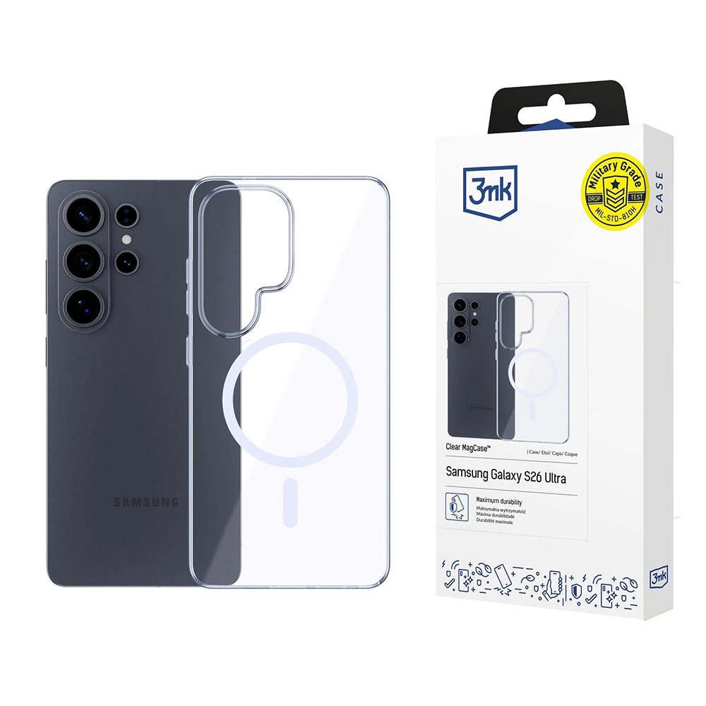 3MK Samsung Galaxy S26 Ultra Θήκη Σιλικόνης TPU με MagSafe - Clear MagCase - Clear