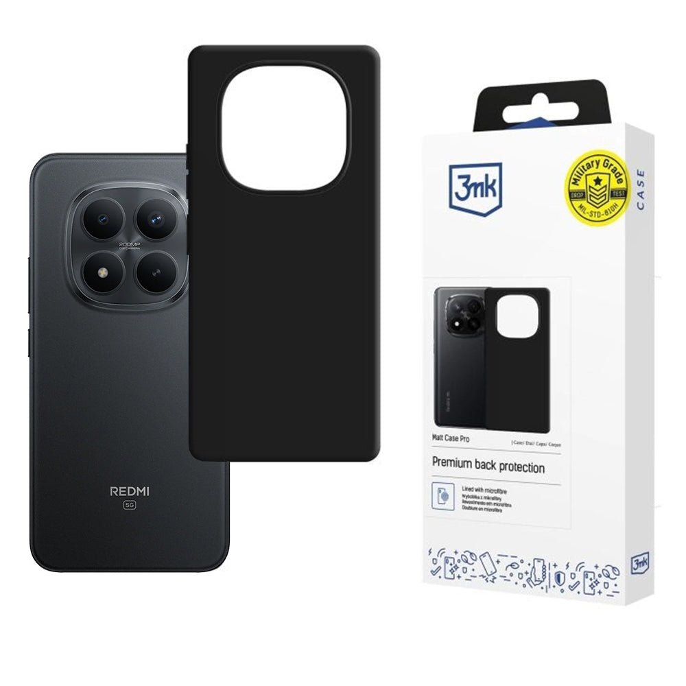 3MK Xiaomi Redmi Note 15 Pro Plus 5G Θήκη Σιλικόνης TPU - Matt Case - Black