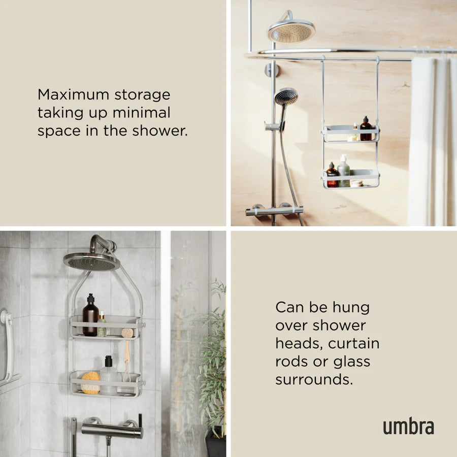 Umbra Flex Πλαστική Ραφιέρα Ντουζιέρας - Grey