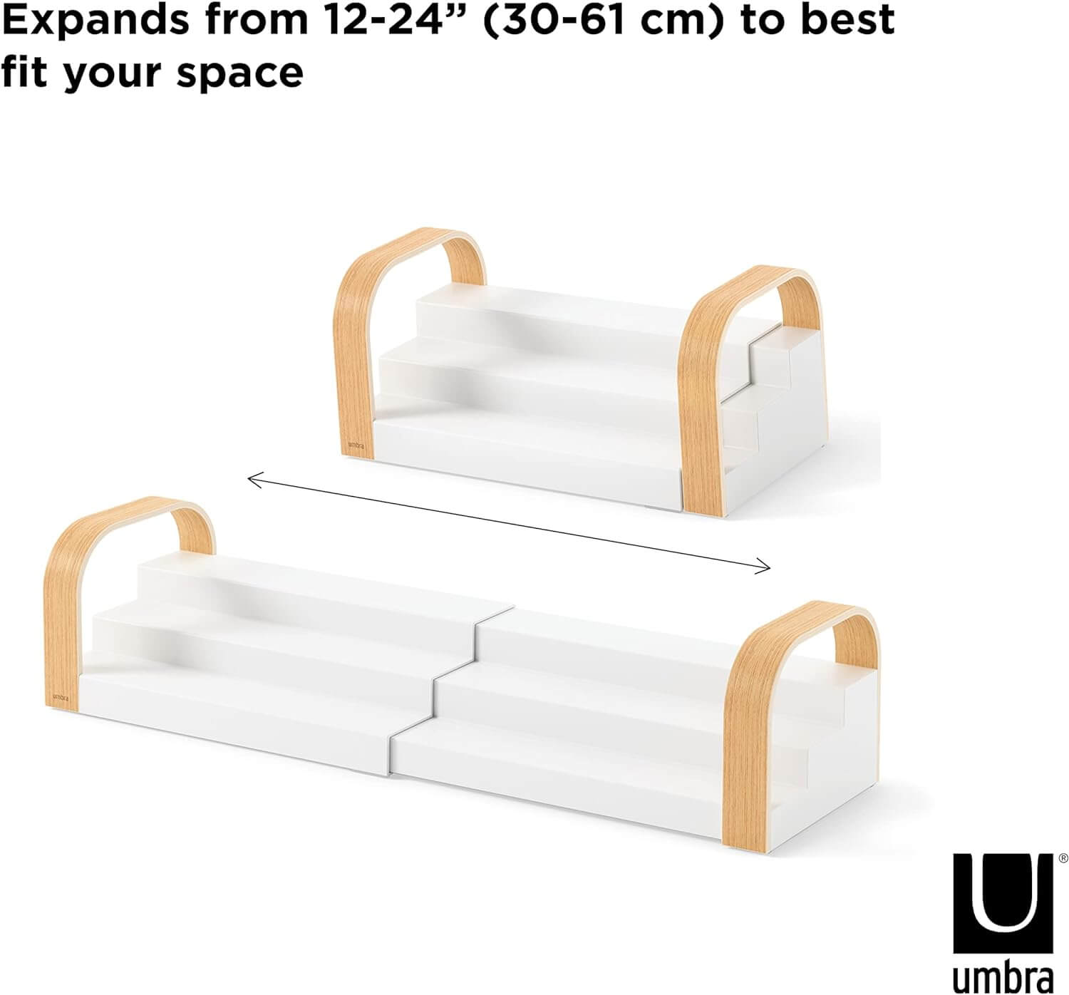 Umbra Bellwood Επεκτεινόμενη Βάση Μπαχαρικών 3 Επιπέδων - Natural / White