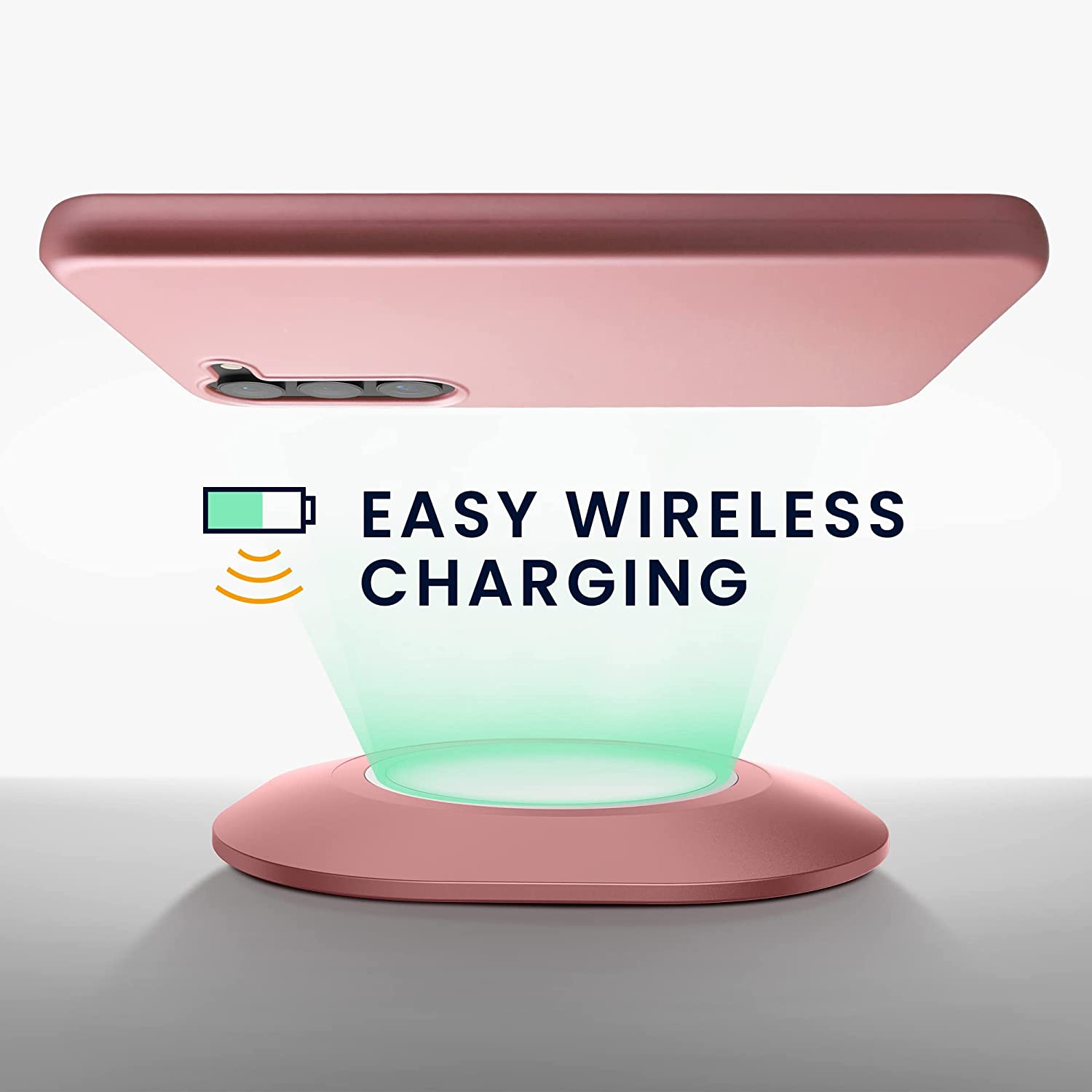 KW Samsung Galaxy S23 Θήκη Σιλικόνης TPU - Metallic Rose Gold - 60312.31