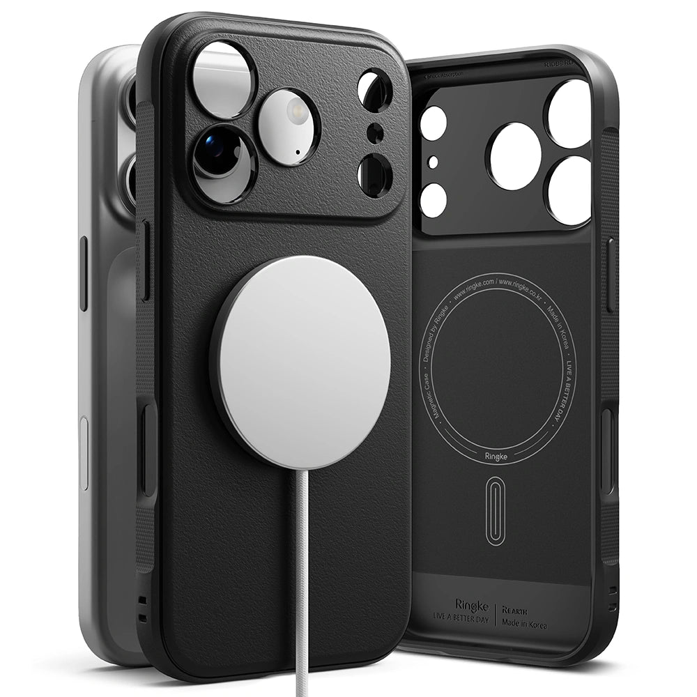 Ringke iPhone 17 Pro - Onyx Magnetic MagSafe Θήκη Σιλικόνης - Black