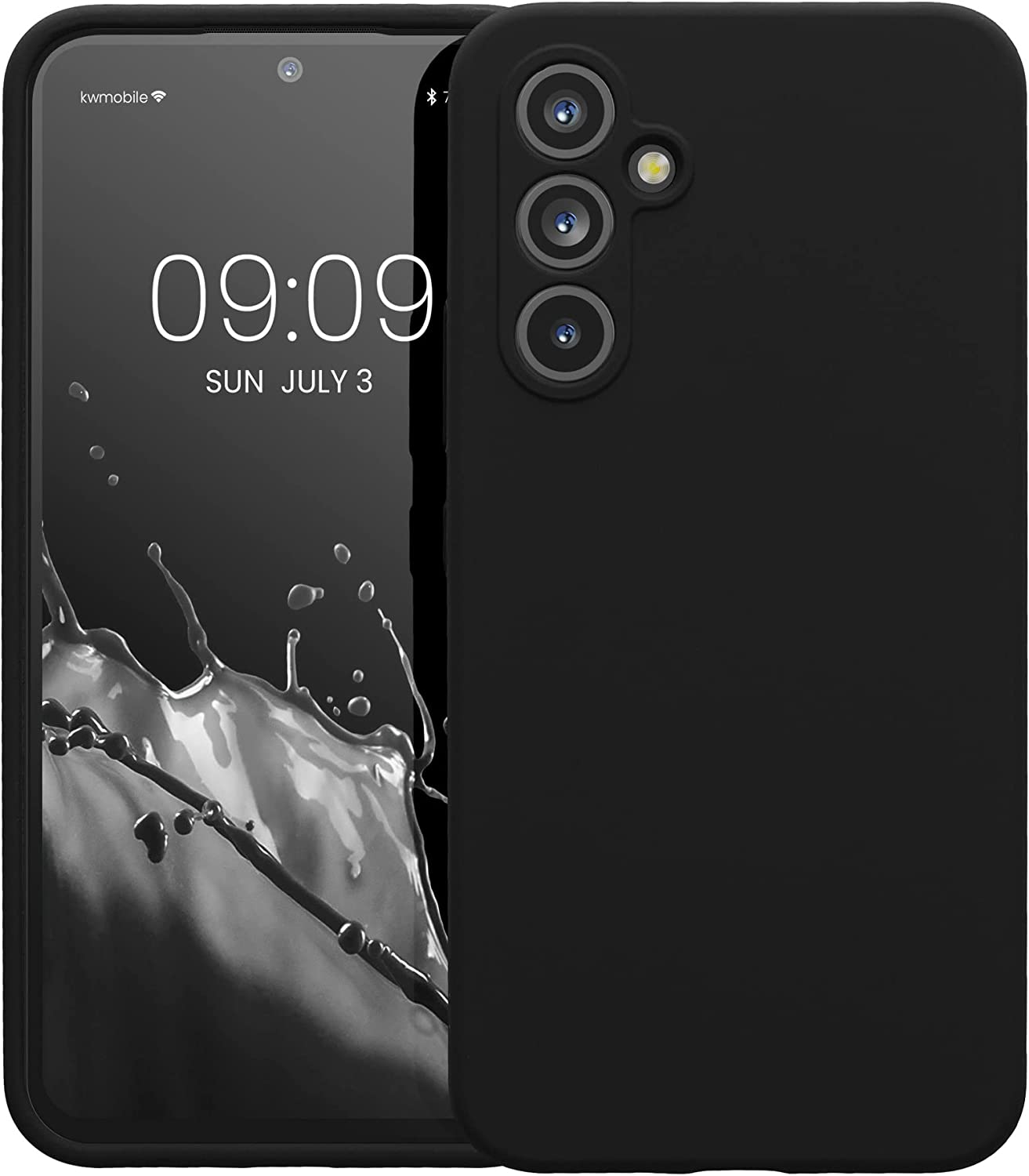 KW Samsung Galaxy A54 5G Θήκη Σιλικόνης Rubberized TPU - Black - 60795.01