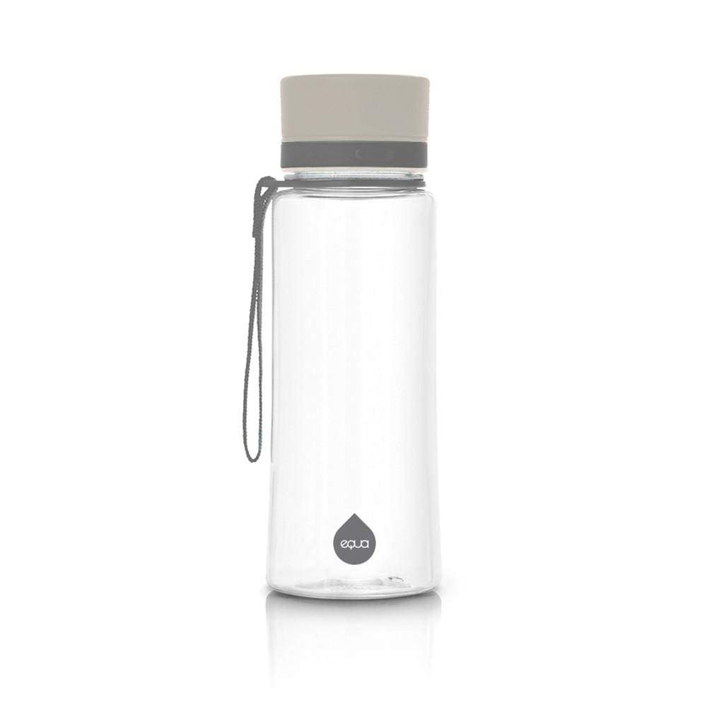 Equa Plain Πλαστικό Μπουκάλι Νερού BPA Free - 600ml - Grey / Διάφανο