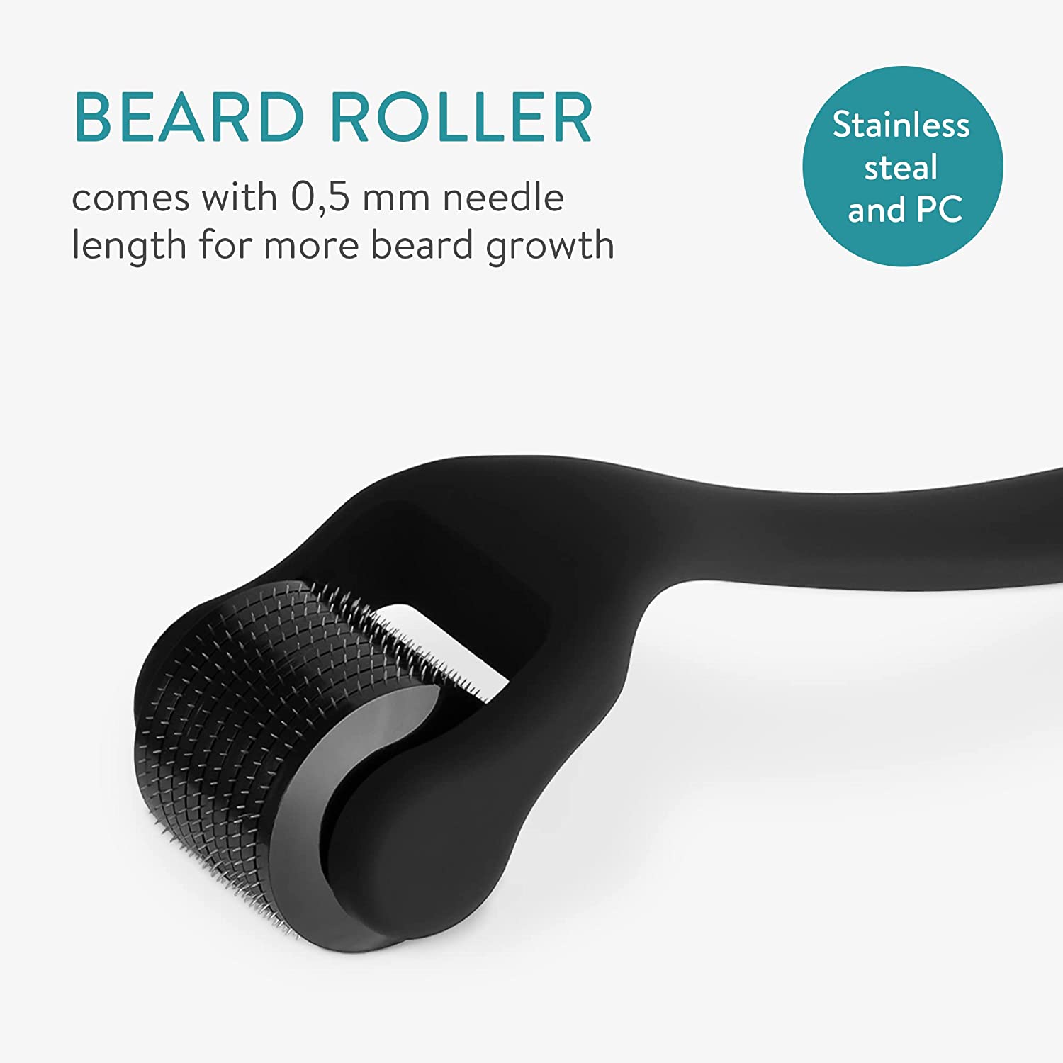 Navaris Derma Roller Προσώπου και Γενειάδας για Άνδρες - Black - 57999.01