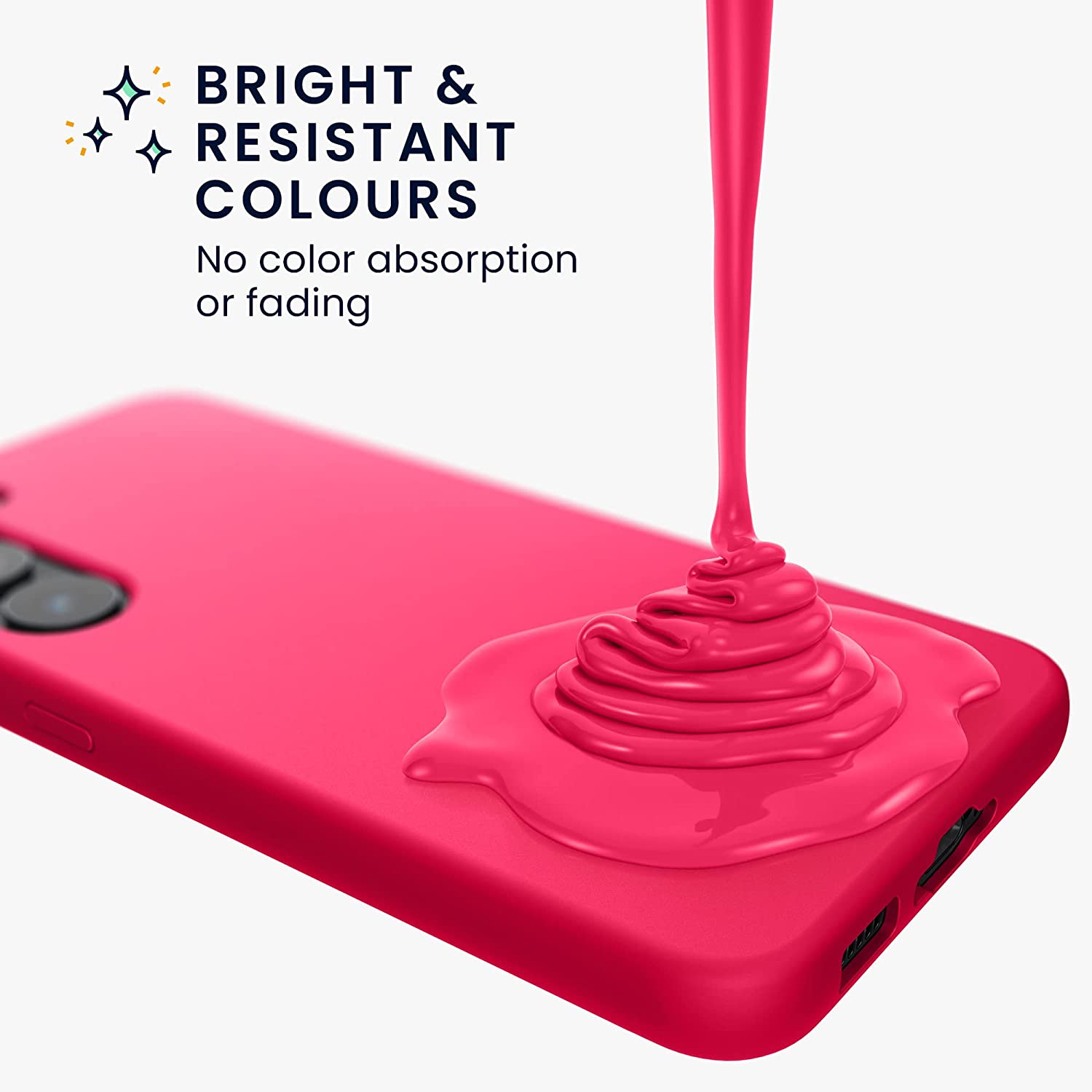 KW Samsung Galaxy S23 Ultra Θήκη Σιλικόνης Rubberized TPU - Neon Pink - 60275.77