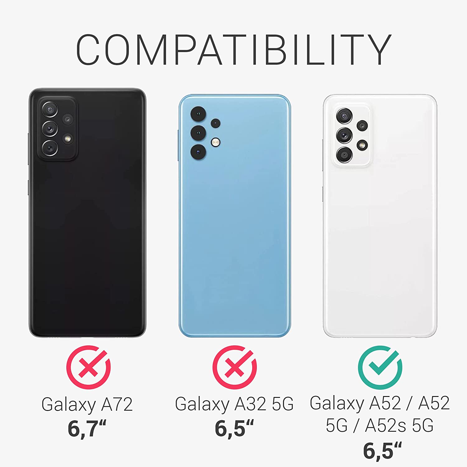 KW Samsung Galaxy A52 / A52 5G / A52s 5G Θήκη Σιλικόνης TPU με Υποδοχή για Κάρτα - Dark Green - 55083.80