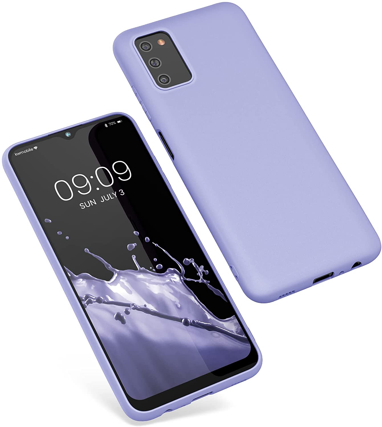 KW Samsung Galaxy A03s Θήκη Σιλικόνης TPU - Pastel Lavender - 56517.139