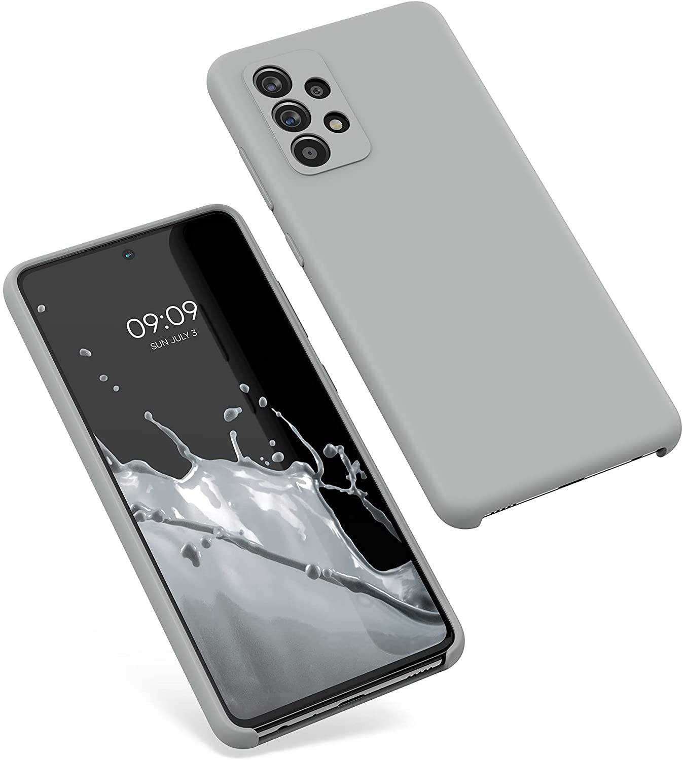 KW Samsung Galaxy A52 / A52 5G / A52s 5G Θήκη Σιλικόνης Rubber TPU - Light Grey Matte - 54347.70
