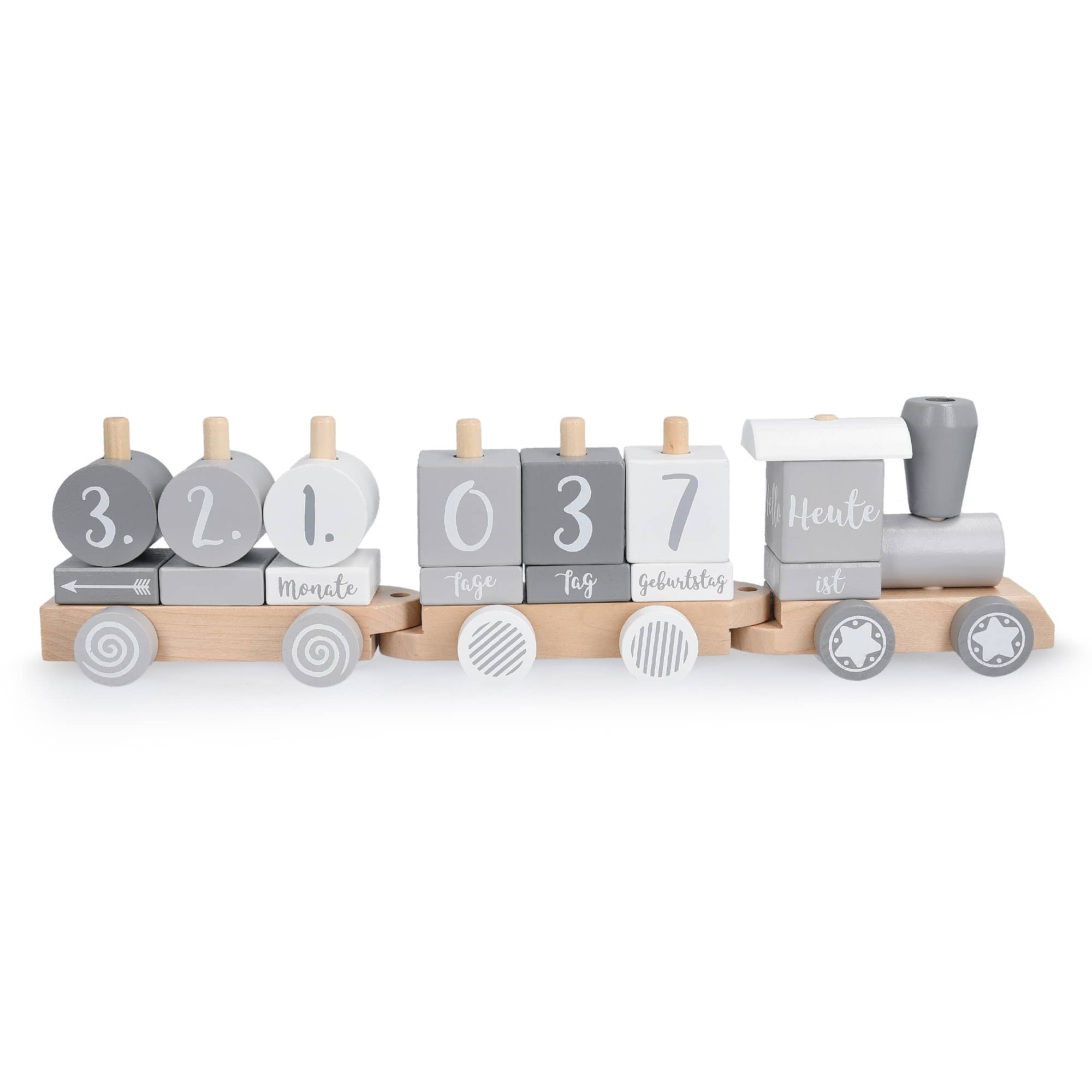 Navaris Ξύλινο Τρενάκι - Grey - 52345.04