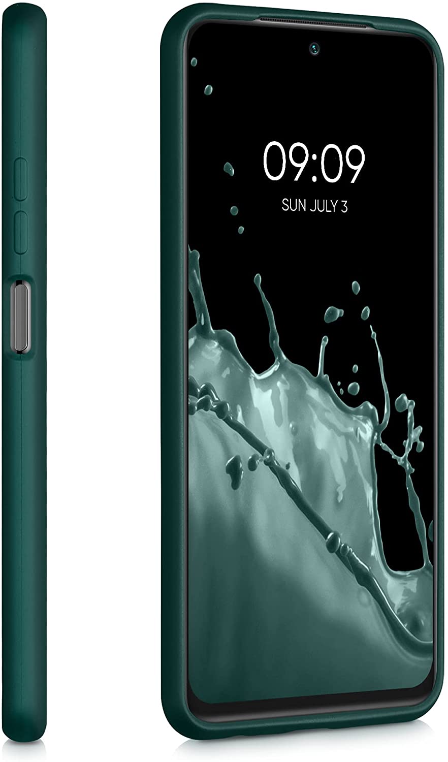 KW Xiaomi Redmi Note 10 / Note 10S Θήκη Σιλικόνης TPU - Metallic Petrol - 54542.14