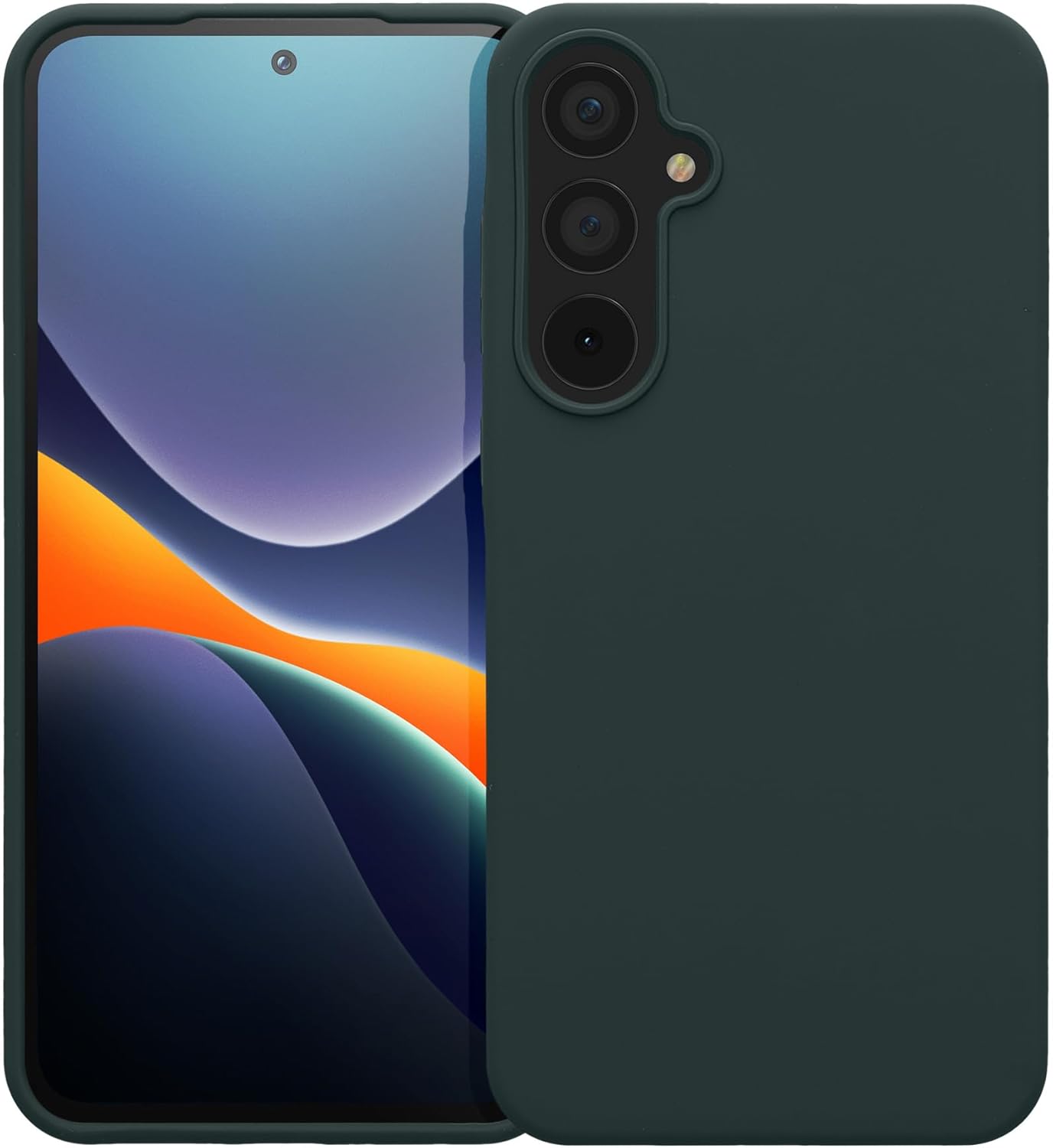 KW Samsung Galaxy A55 5G Θήκη Σιλικόνης Rubberized TPU - Moss Green