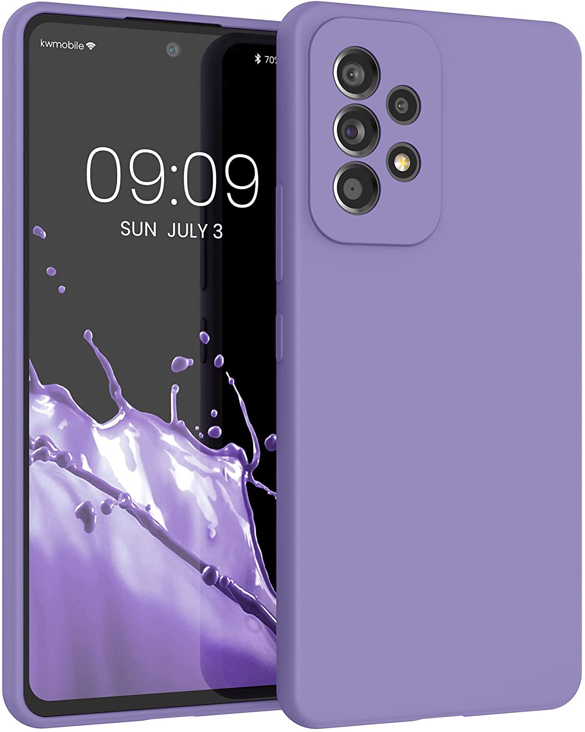 KW Samsung Galaxy A53 5G Θήκη Σιλικόνης Rubberized TPU - Violet Purple - 57835.222
