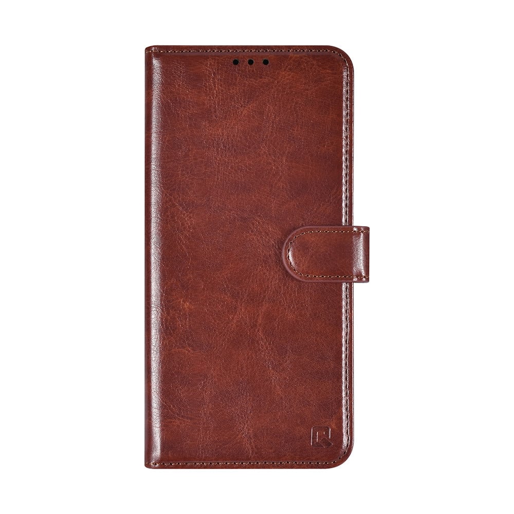 Tuniq iPhone 16 Plus - Θήκη Πορτοφόλι Stand από Δερματίνη - Καφέ