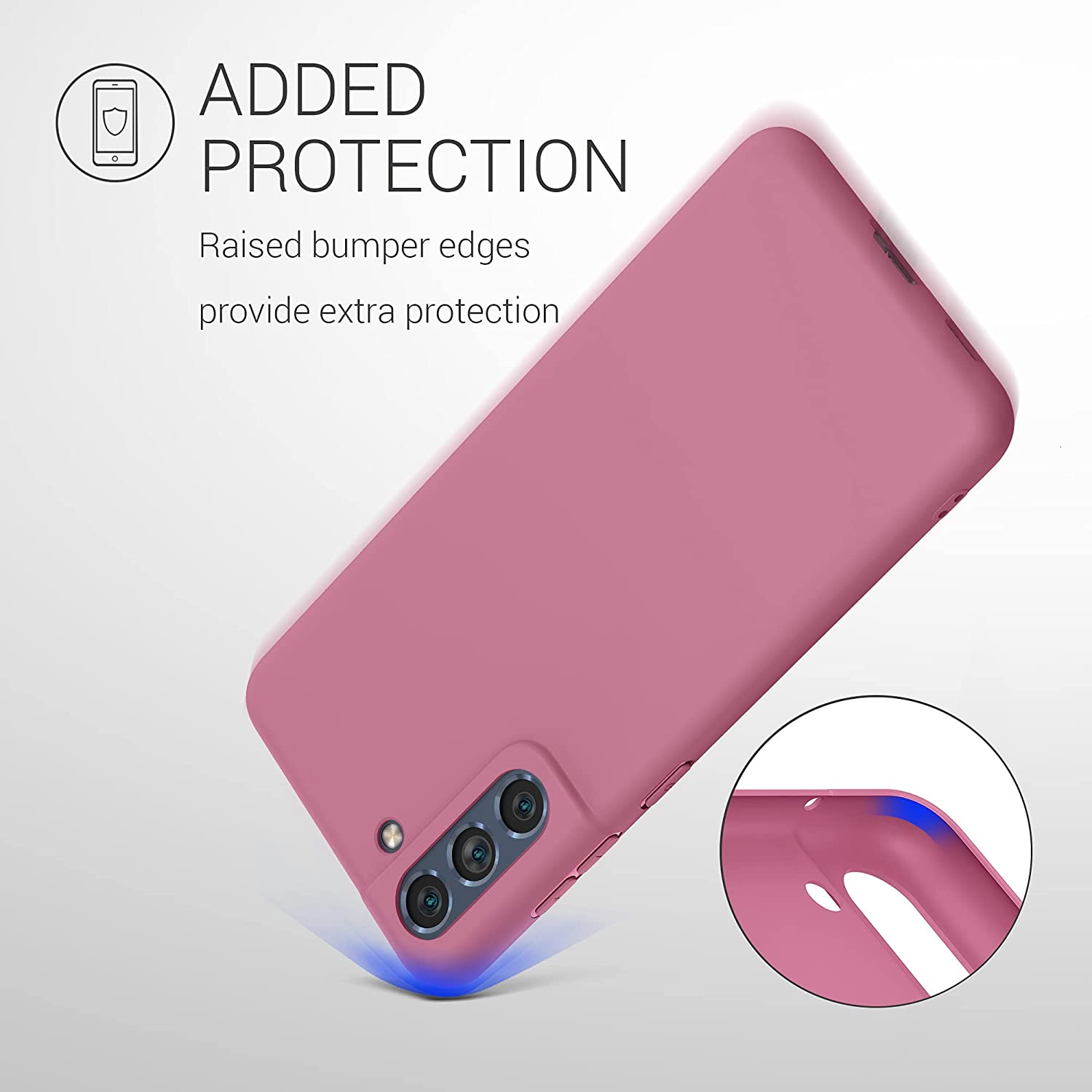 KW Samsung Galaxy S21 FE Θήκη Σιλικόνης TPU - Deep Rusty Rose - 55484.167