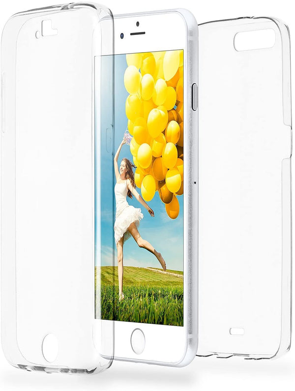 Forcell for iPhone SE 2022 / SE 2020 / 7 / 8 Jelly Full Cover Front and Back - Clear - likebrands.gr