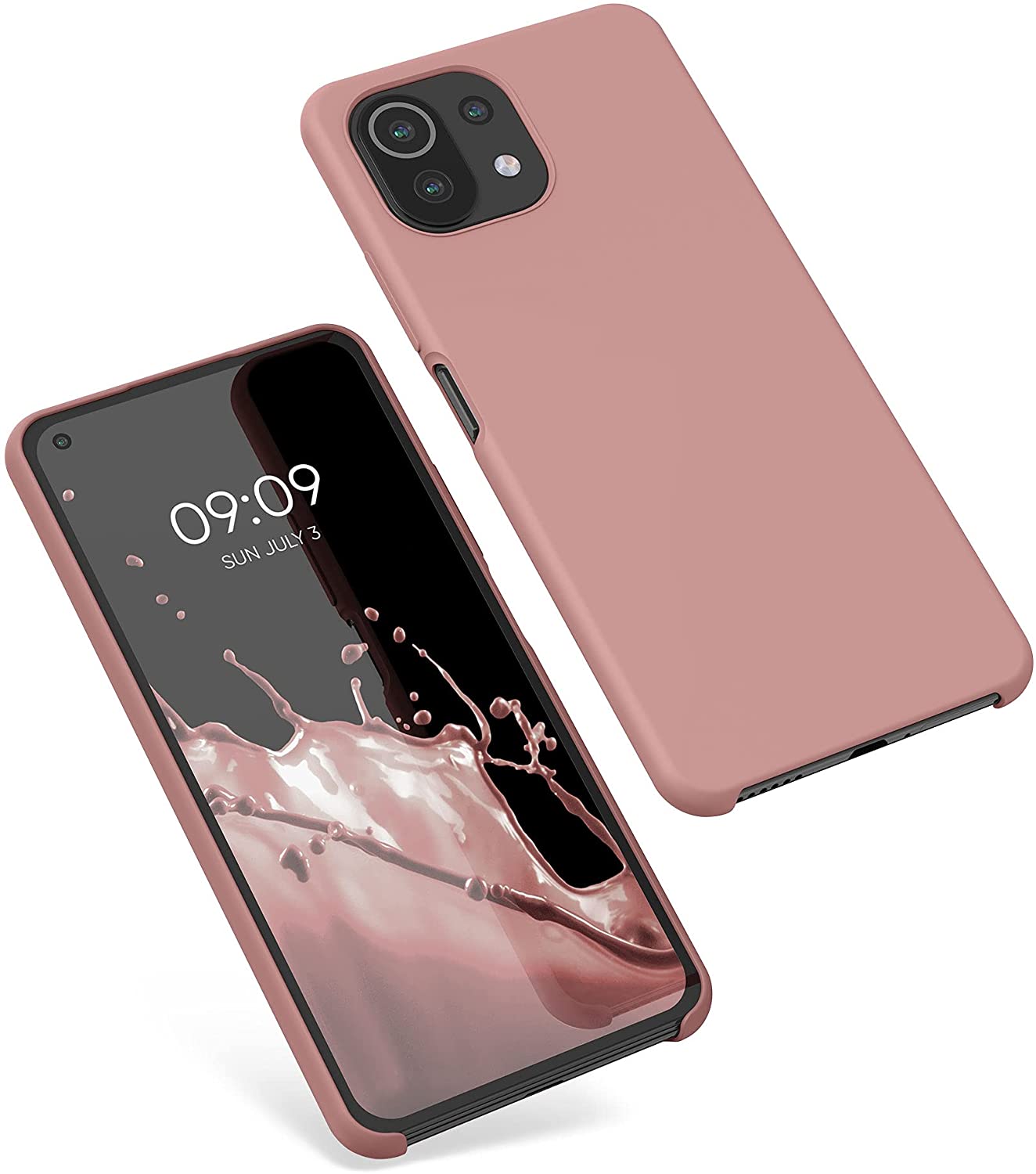 KW Xiaomi Mi 11 Lite / Mi 11 Lite 5G Θήκη Σιλικόνης Rubber TPU - Rose Tan - 54730.193