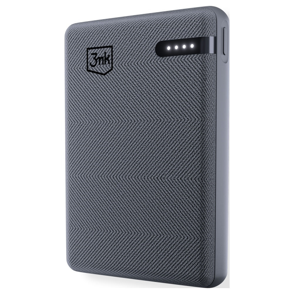 3MK Pocket PowerBank 5000mAh με 1 Θύρα Type-C - Grey