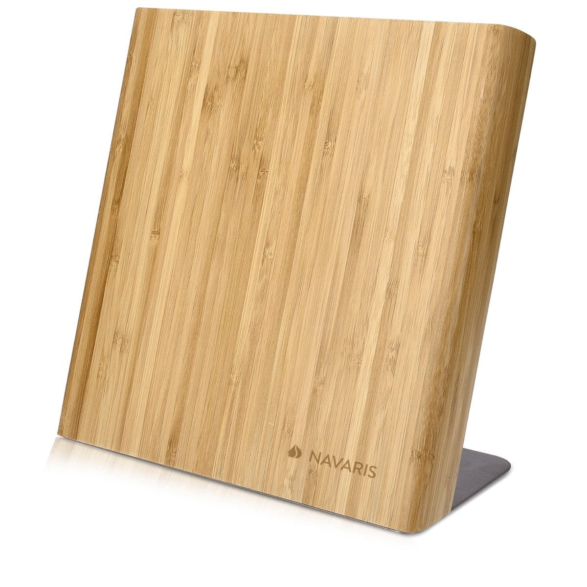Navaris Bamboo Magnetic Knife Holder Μαγνητική Ξύλινη Βάση Μαχαιριών - Light Brown - 42543