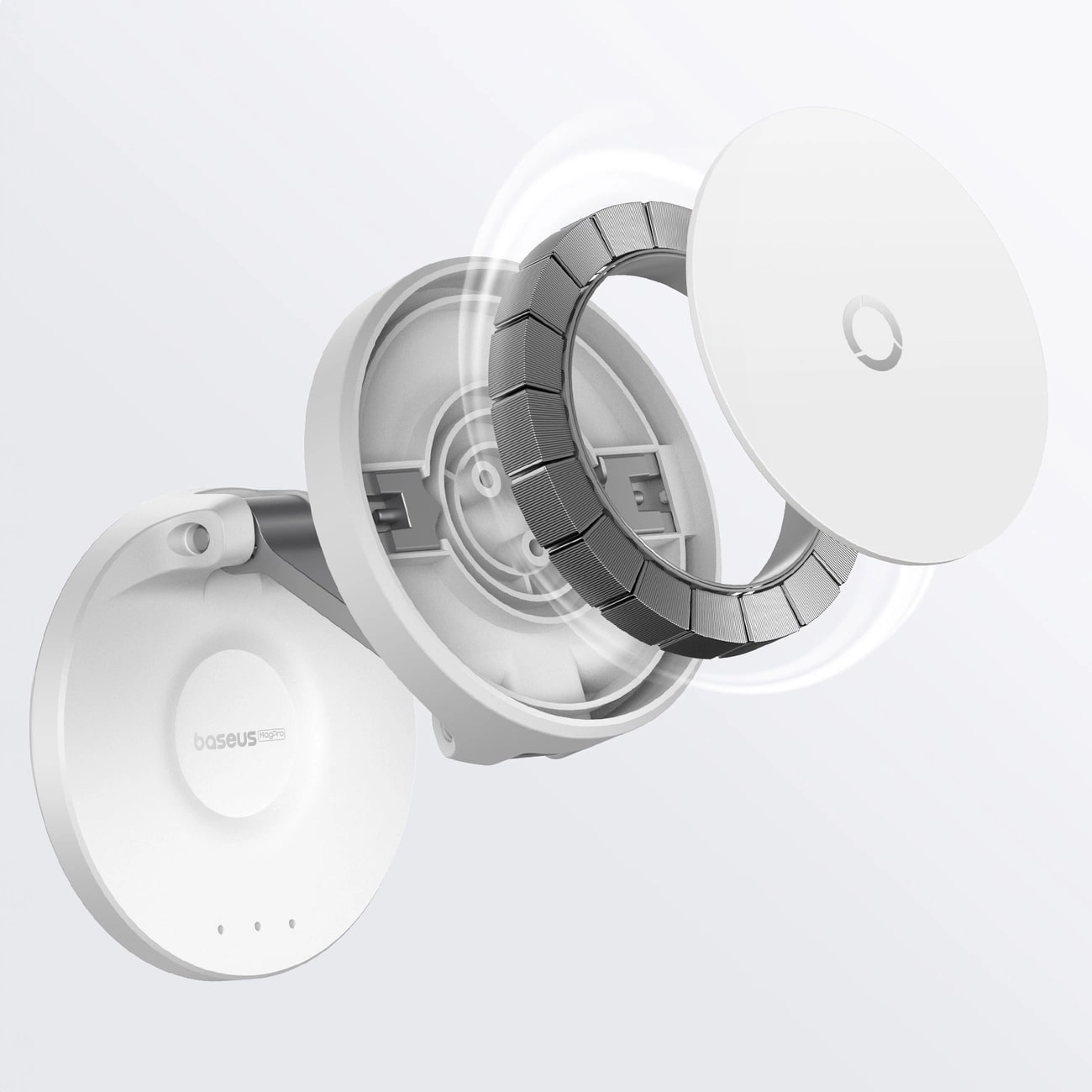 Baseus MagPro Self-adhesive Αναδιπλούμενη Αυτοκόλλητη Μαγνητική Βάση Στήριξης Κινητού - White - B10564101211-00