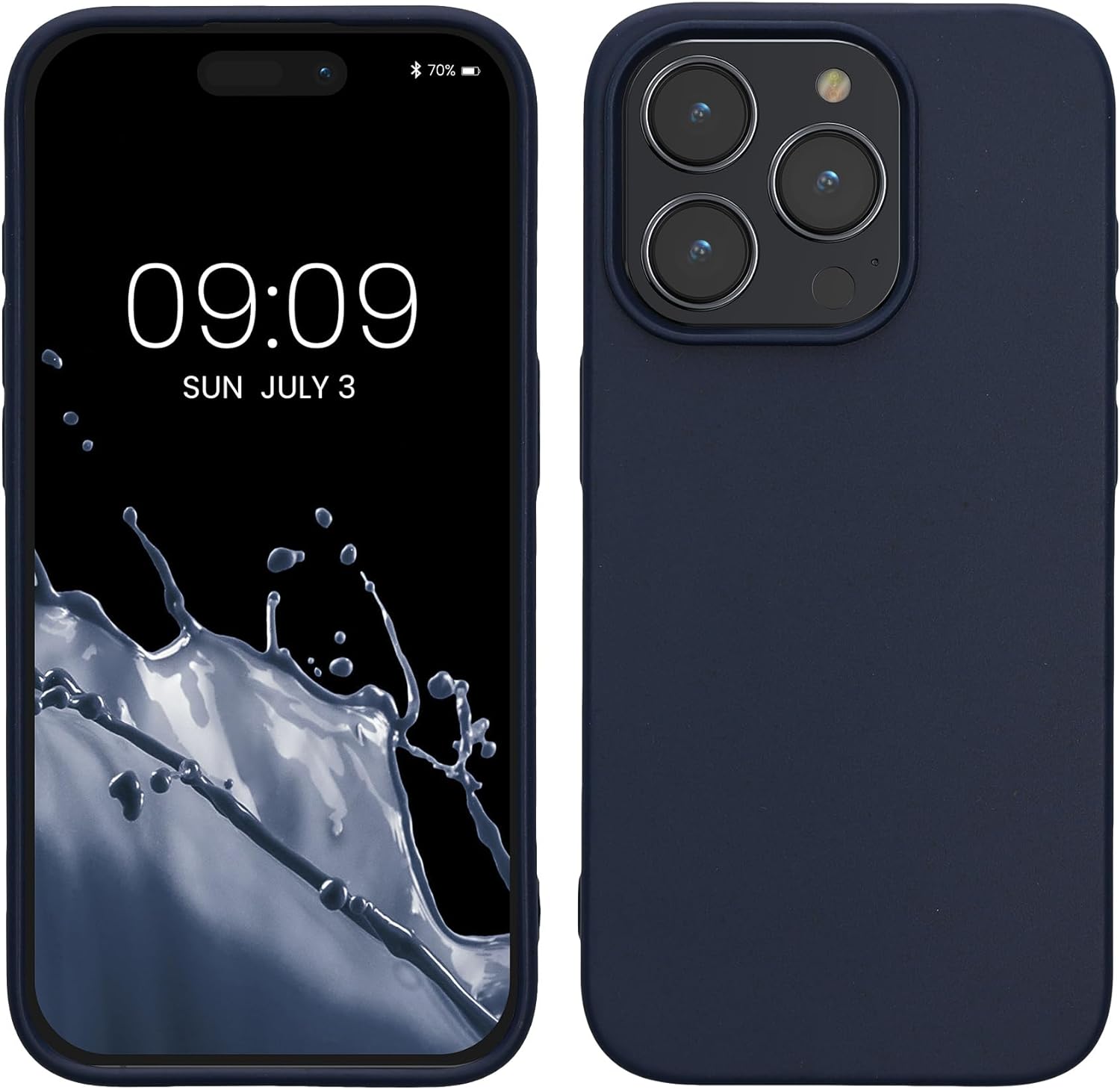 Kalibri iPhone 15 Pro Θήκη Σιλικόνης TPU με Ανακυκλώσιμο και Βιοδιασπώμενο Υλικό - Dark Blue