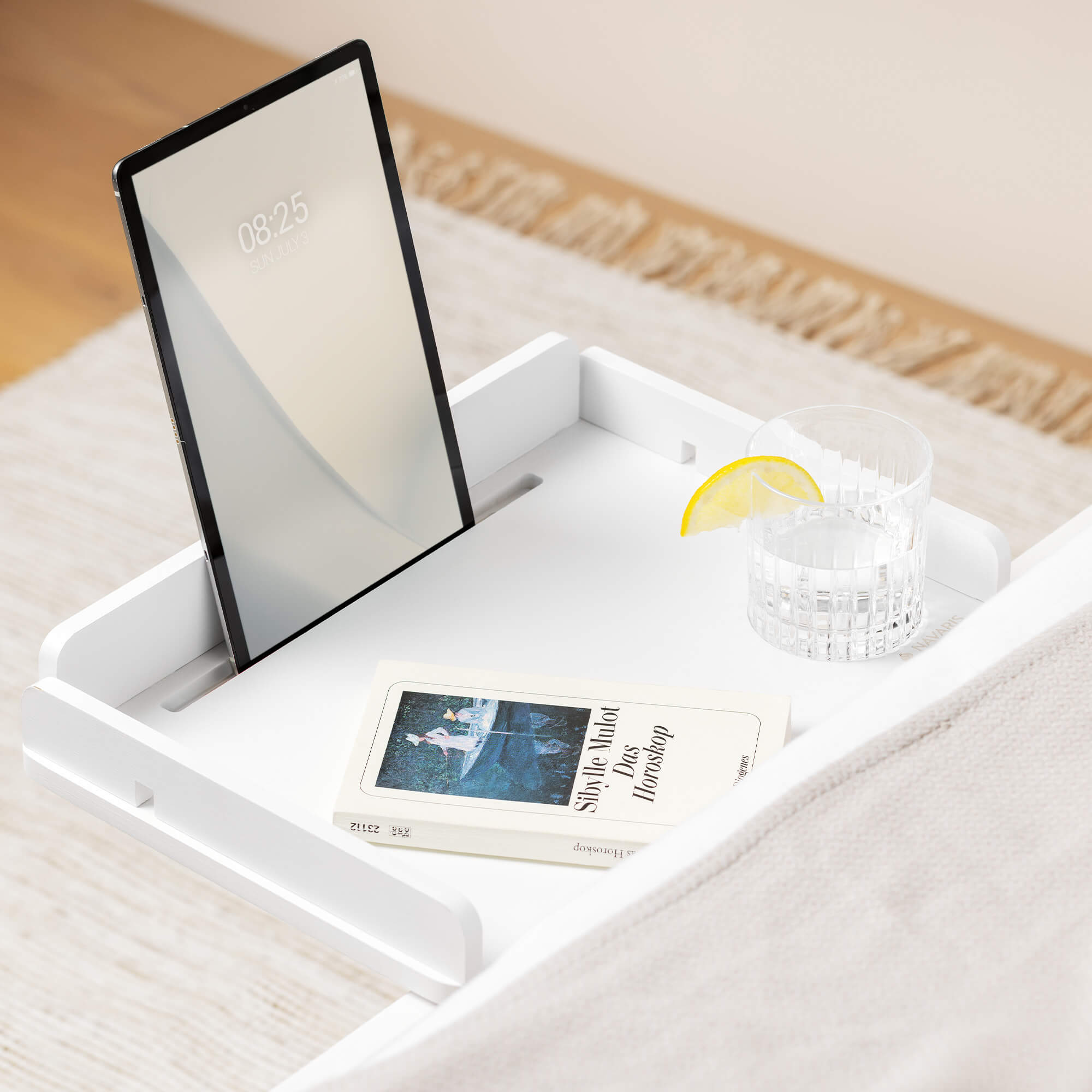 Navaris Κρεμαστό Κομοδίνο από Μπαμπού - White - 52639.01.02