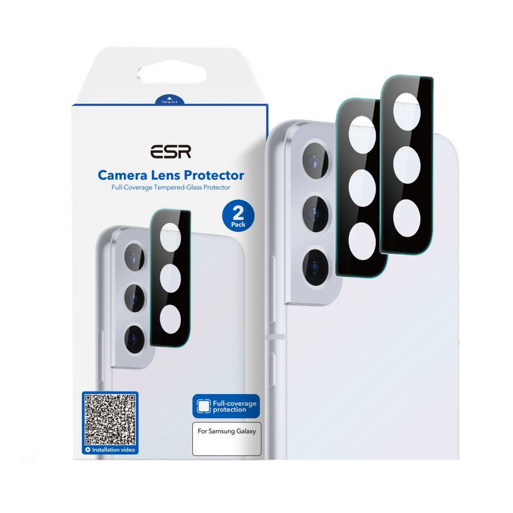 ESR Samsung Galaxy S22 / S22 Plus Camera Lens Αντιχαρακτικό Γυαλί για την Κάμερα - 2 Τεμάχια - Black