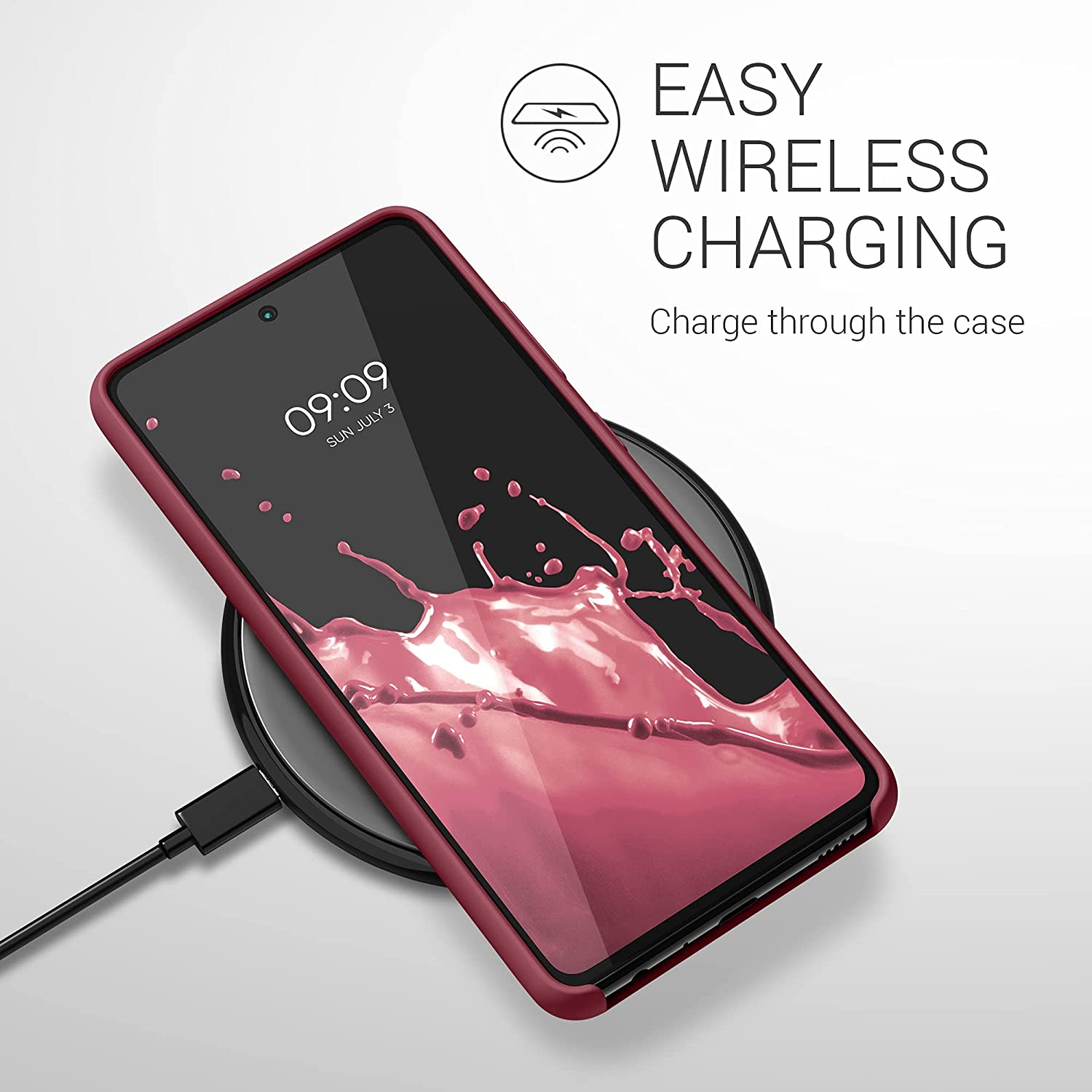 KW Samsung Galaxy A52 / A52 5G / A52s 5G Θήκη Σιλικόνης Rubber TPU - Rhubarb Red - 54347.209