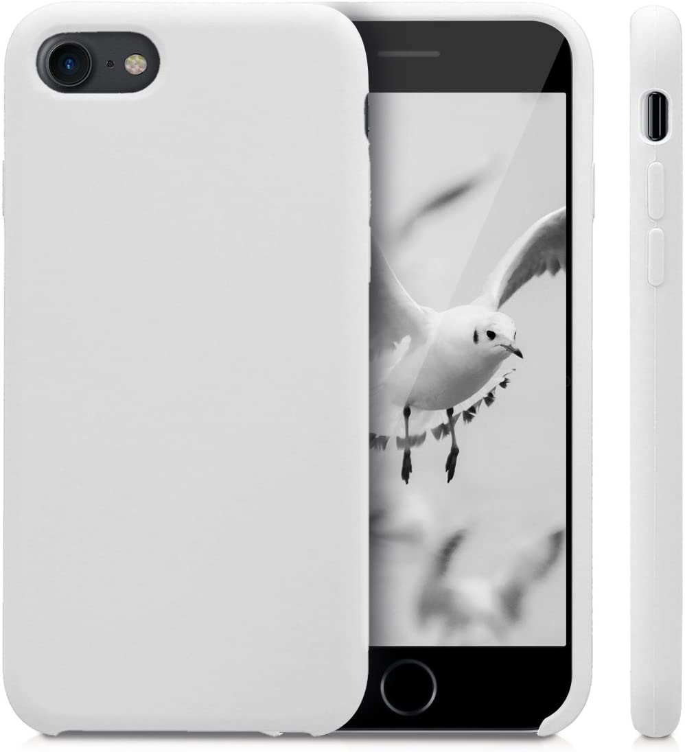 KW iPhone SE 2022 / SE 2020 / 7 / 8 Θήκη Σιλικόνης Rubber TPU - White - 40225.02