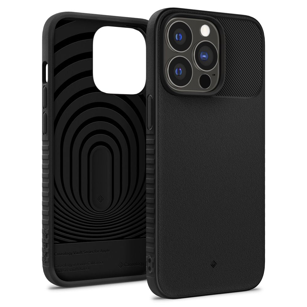 Caseology iPhone 13 Pro Vault Θήκη Σιλικόνης TPU - Matte Black
