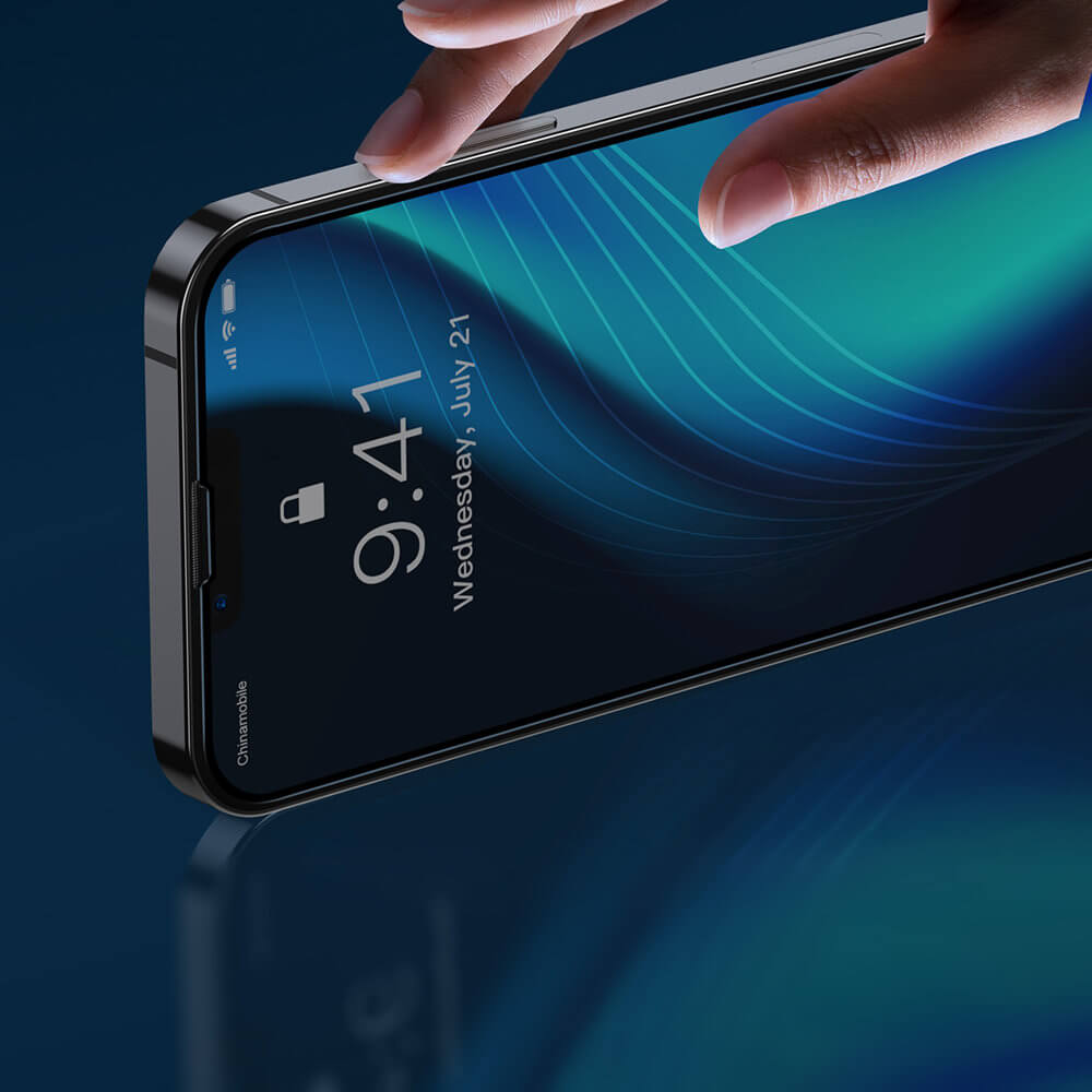 Baseus iPhone 13 / iPhone 13 Pro 0.3mm 9H Full Screen Αντιχαρακτικό Γυαλί Οθόνης - 2 Τεμάχια - Black - SGQP010101