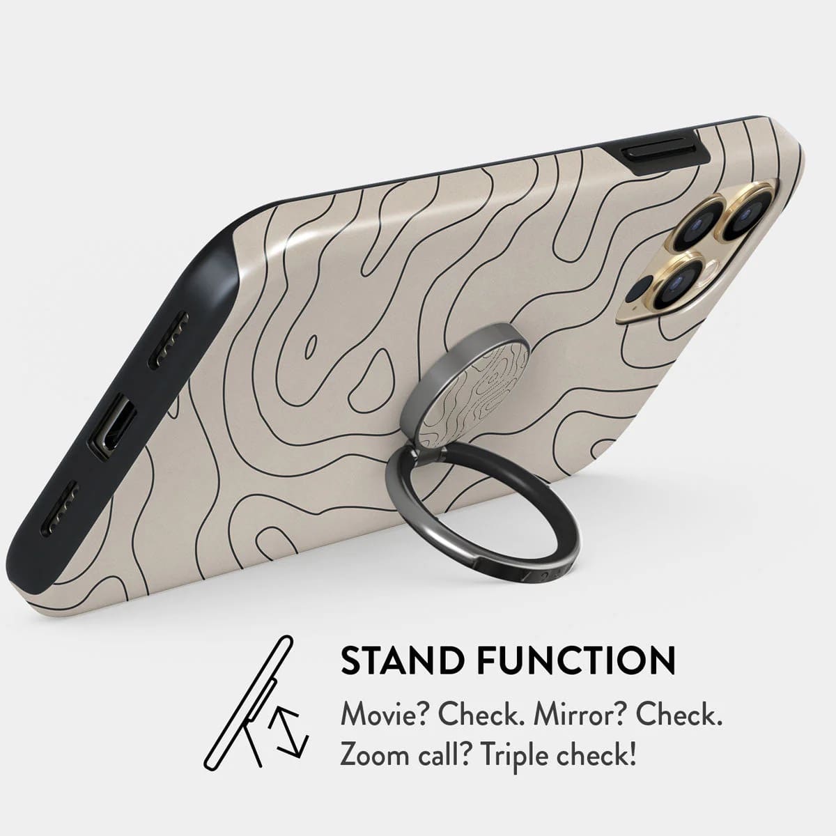 Burga Ring Holder - Δαχτυλίδι Συγκράτησης Κινητού - Βάση Στήριξης - Gunmetal - Wild Terrain