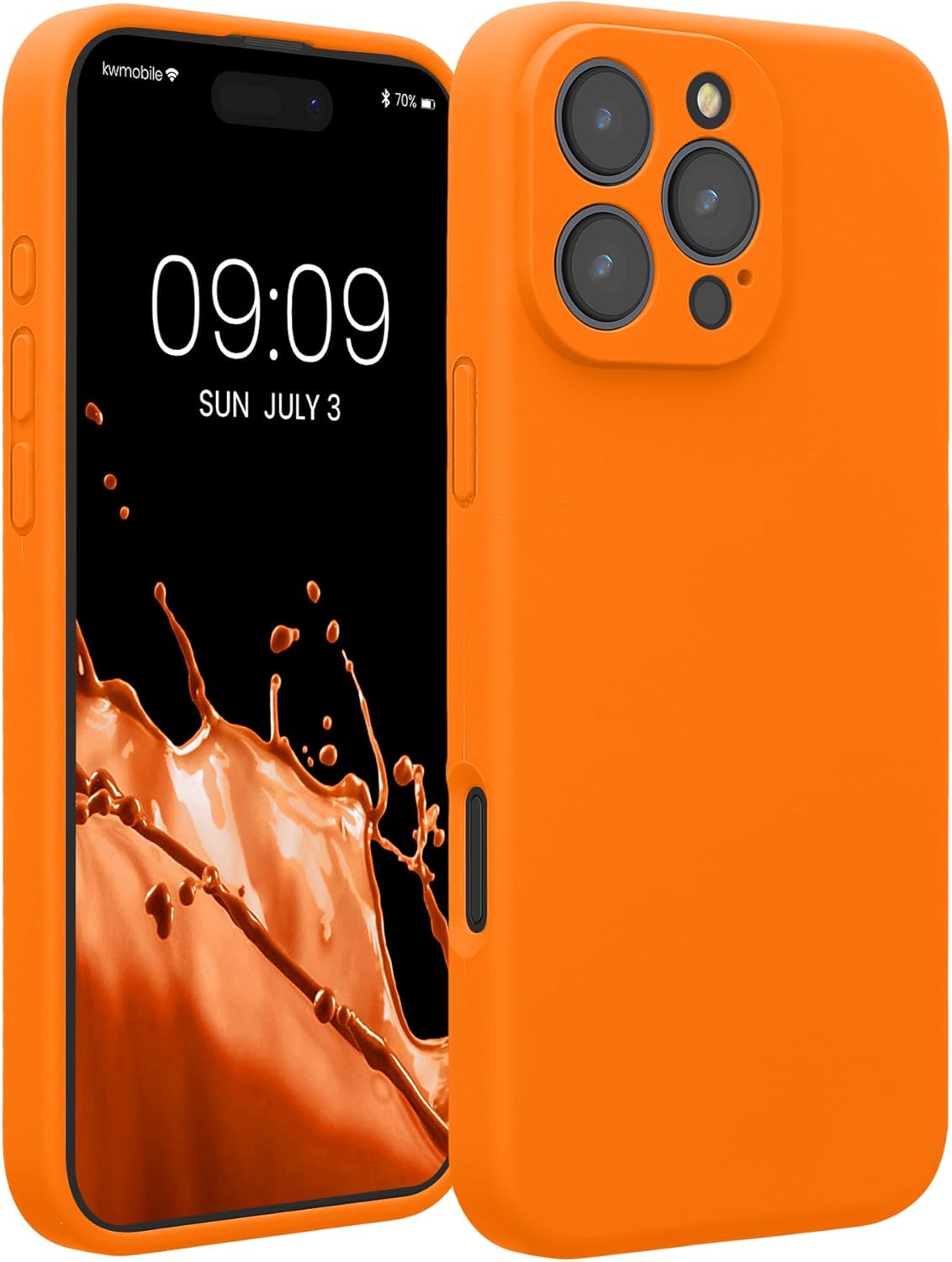 KW iPhone 16 Pro Max Θήκη Σιλικόνης Rubberized TPU - Fruity Orange
