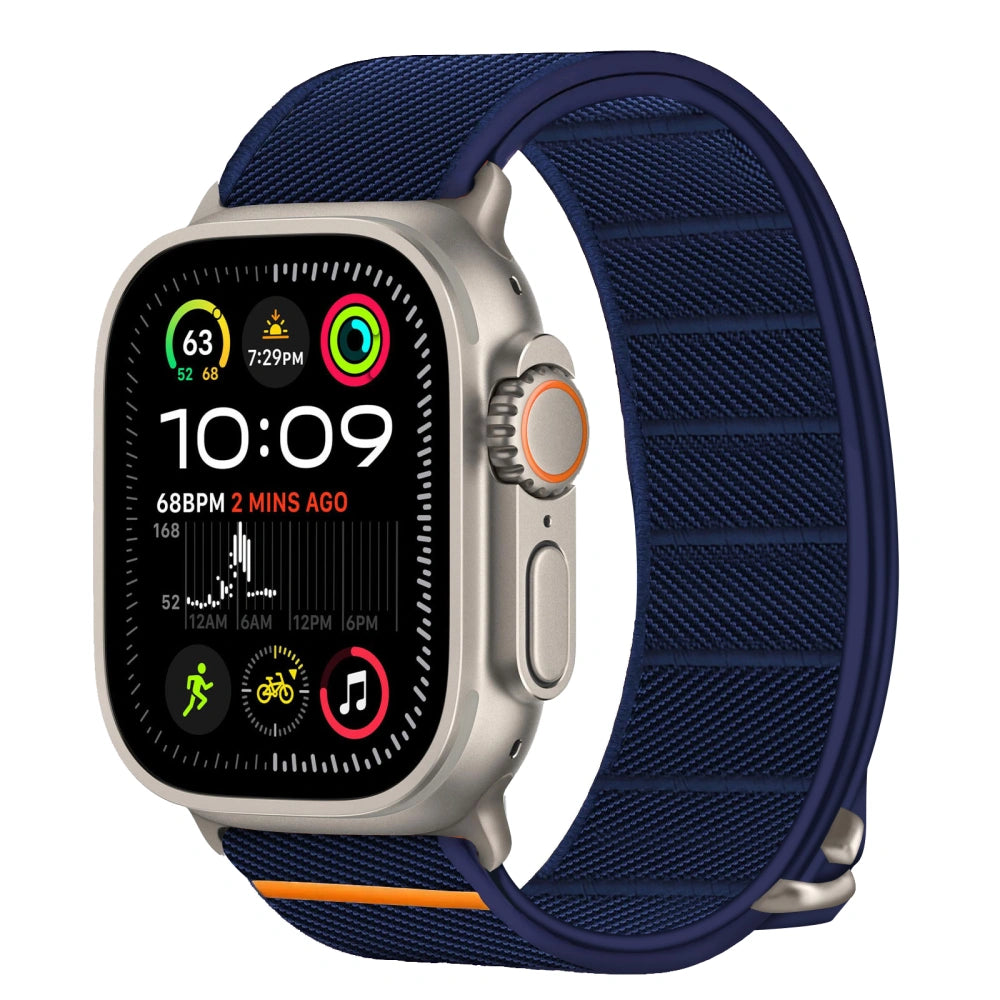 Tech-Protect Λουράκι Apple Watch 8/9/10/11 - SE (1/2/3) - Ultra (1/2/3) – 44/45/46/49mm Nylon Slip - Navy