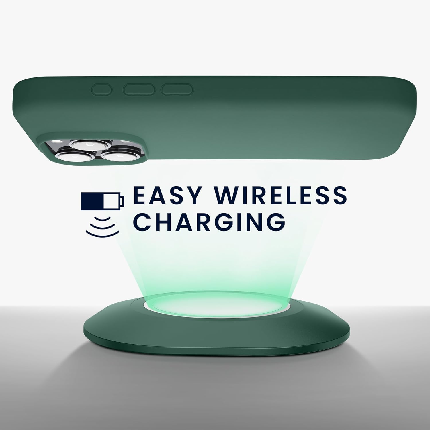 KW iPhone 16 Pro Max Θήκη Σιλικόνης Rubberized TPU - Forest Green