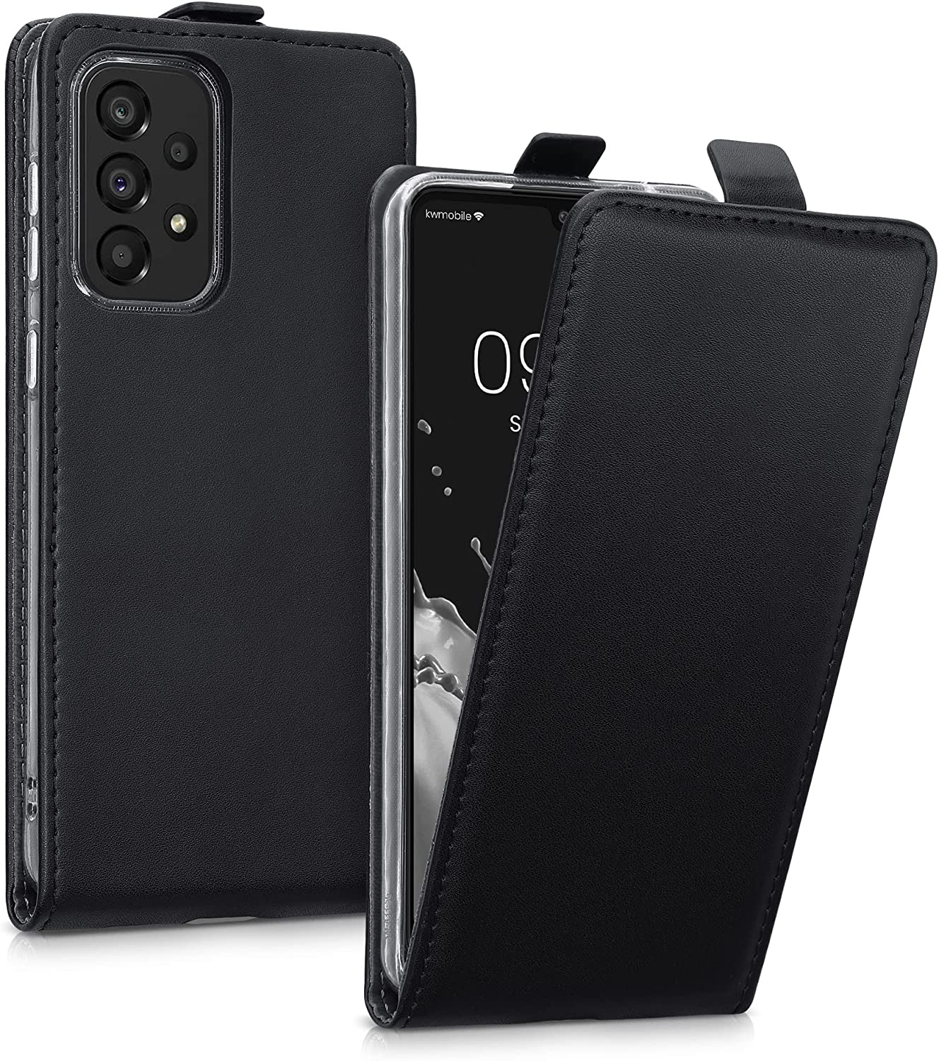 KW Samsung Galaxy A33 5G Θήκη Δερματίνη Flip - Black - 58618.01