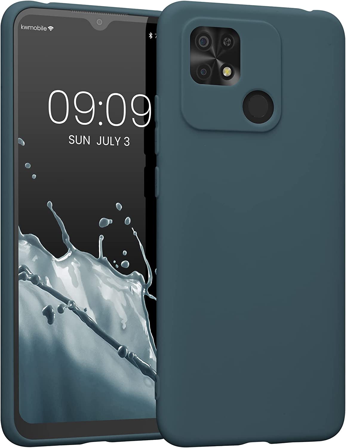 KW Xiaomi Redmi 10C Θήκη Σιλικόνης TPU - Dark Slate - 59231.202