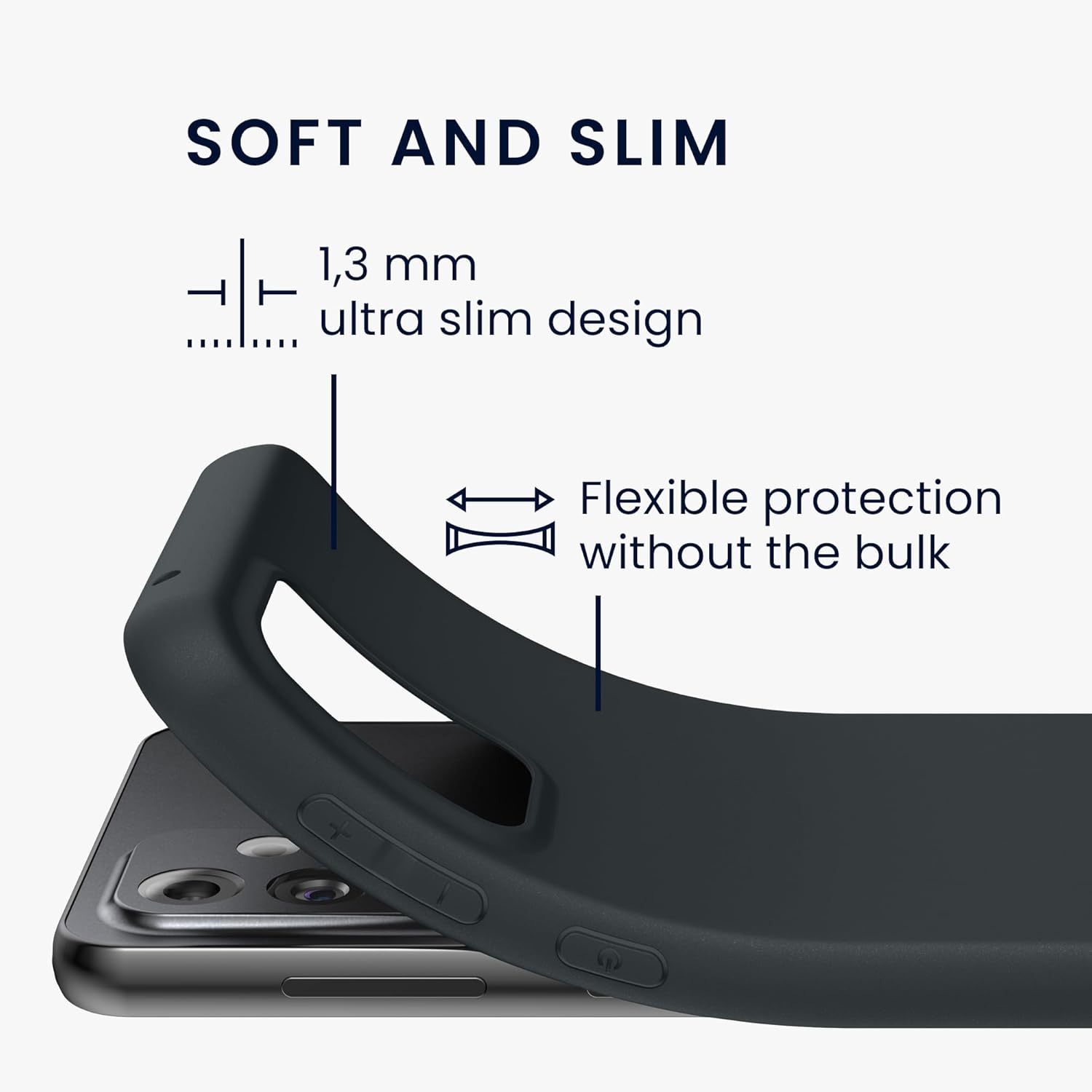 KW Samsung Galaxy A33 5G Θήκη Σιλικόνης TPU - Black