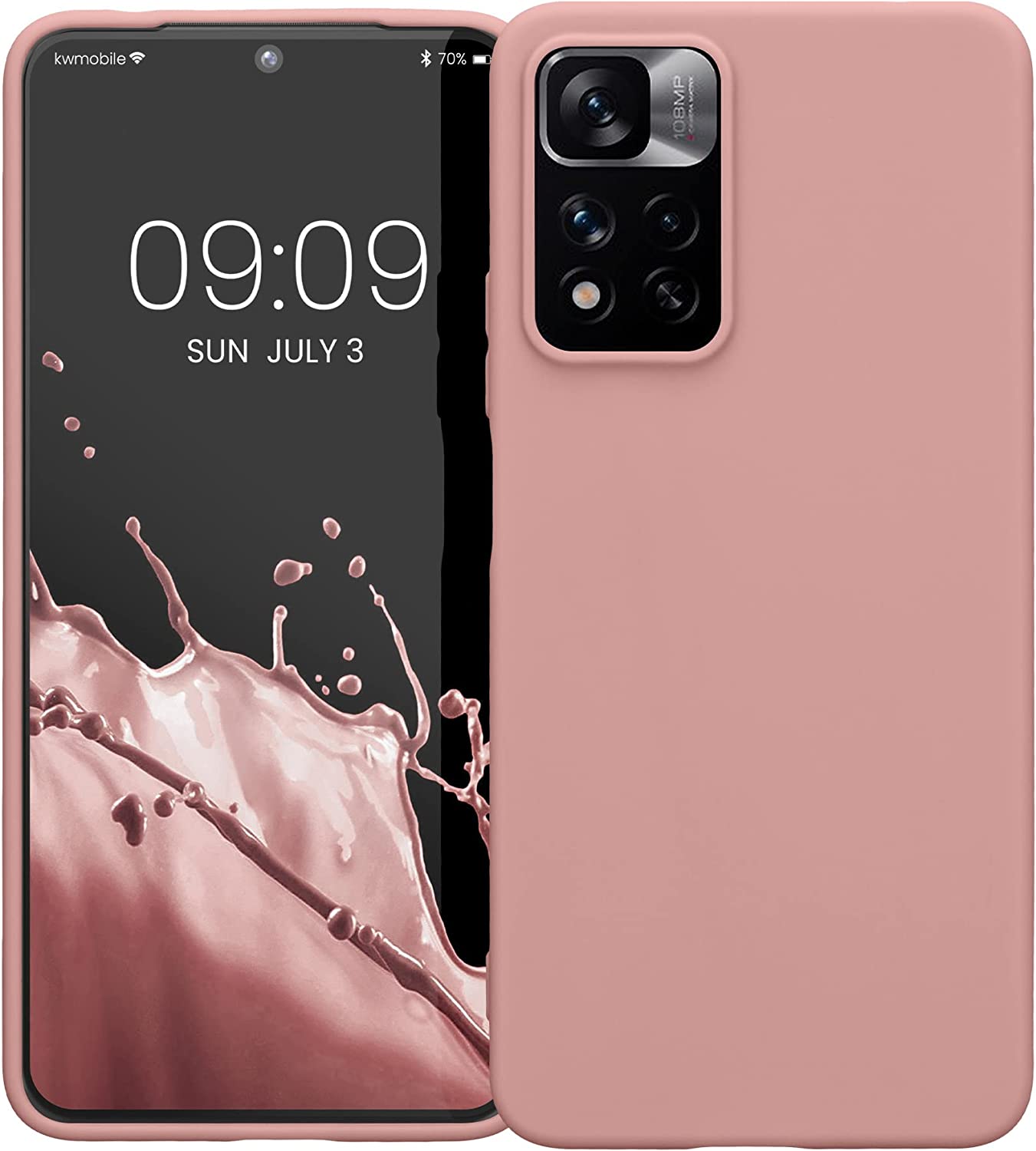 KW Xiaomi Redmi Note 11 Pro+ 5G Θήκη Σιλικόνης TPU - Winter Rose - 58095.193