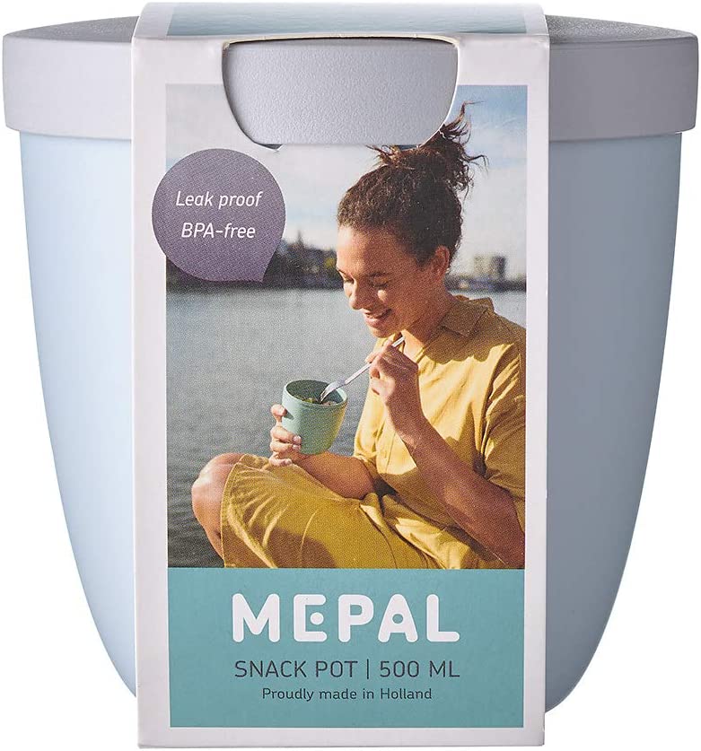 Mepal Snack Jar Ellipse - Δοχείο για Σνακ - BPA Free - 500ml - Nordic Blue