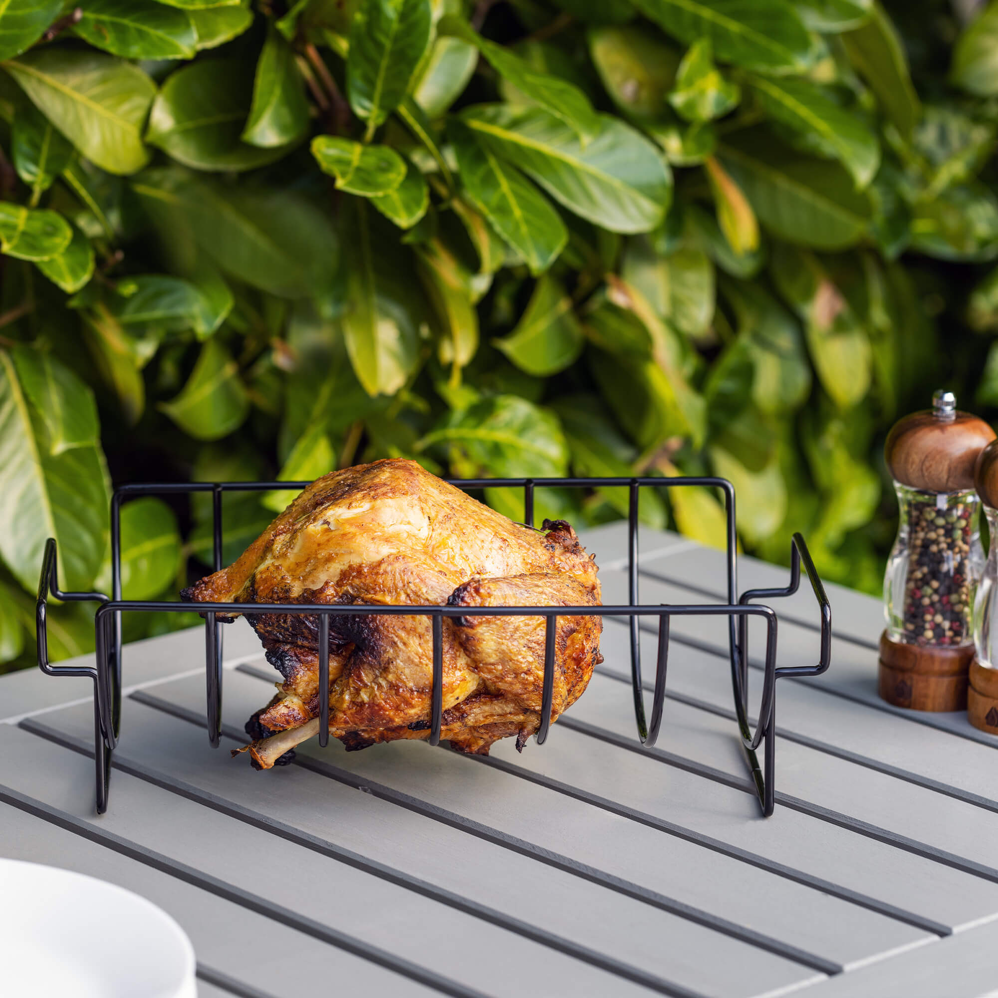 Navaris Σετ με 2 Αντικολλητικά Μεταλλικά Πλέγματα Ψησίματος με Πινέλο Σιλικόνης - Black - 54518.02