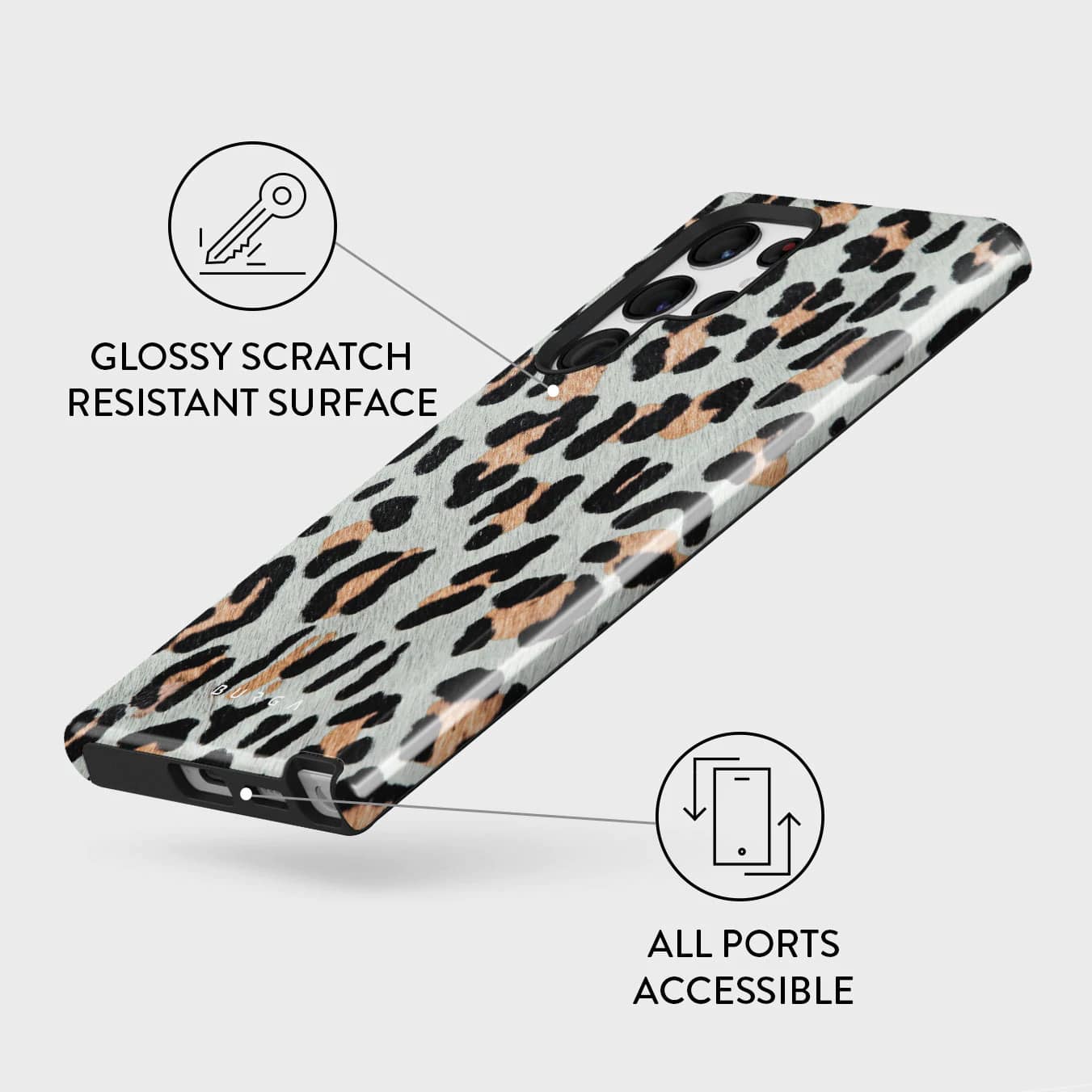Burga Samsung Galaxy S22 Ultra Fashion Tough Σκληρή Θήκη - Baby Leo