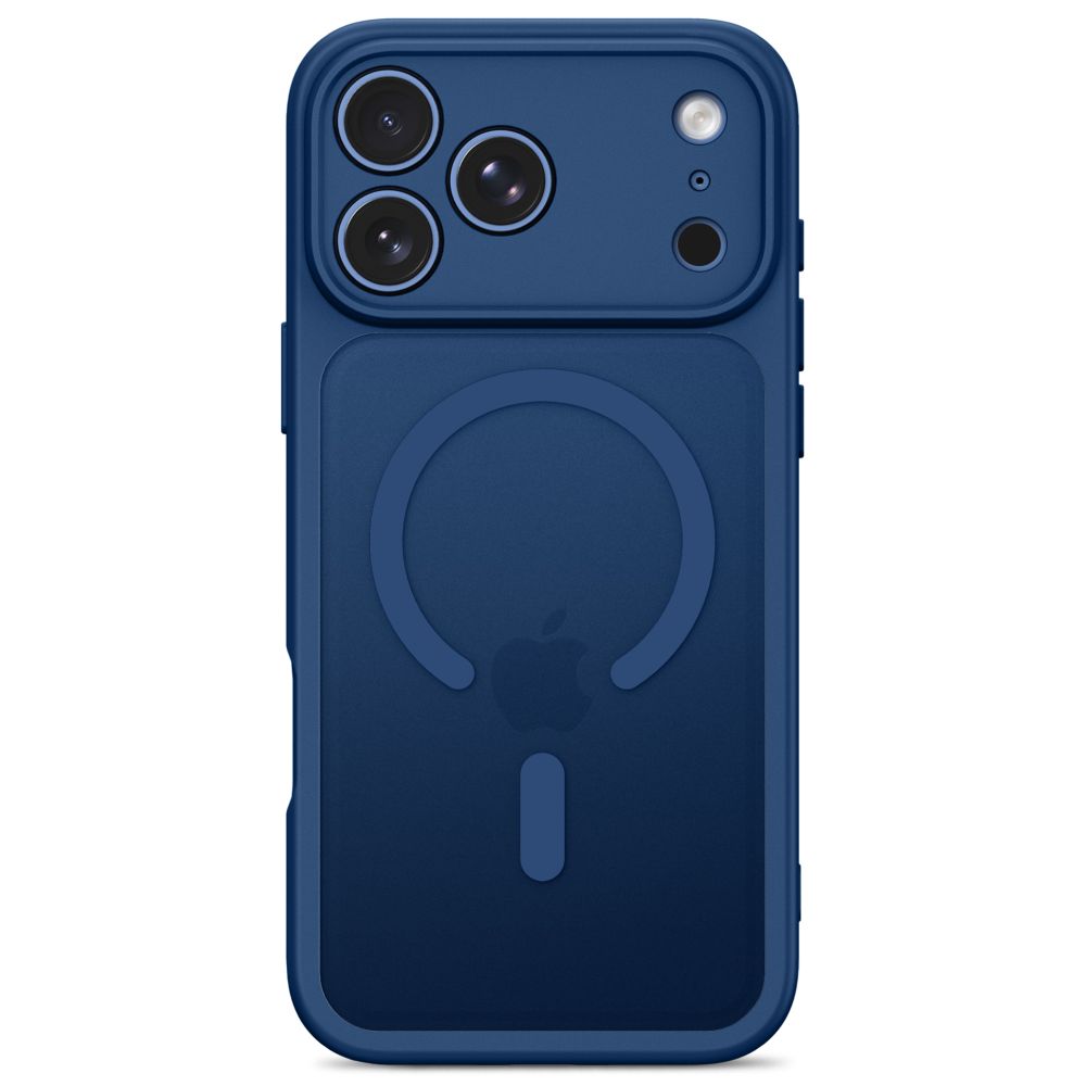 Tech-Protect iPhone 17 Pro / 18 Pro - Σκληρή Θήκη με Πλαίσιο Σιλικόνης και MagSafe - BasicMag - Matte Deep Blue